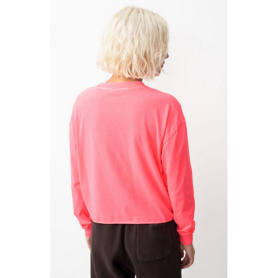 American Vintage Pymaz Langarmshirt Fluorescent Hortensia