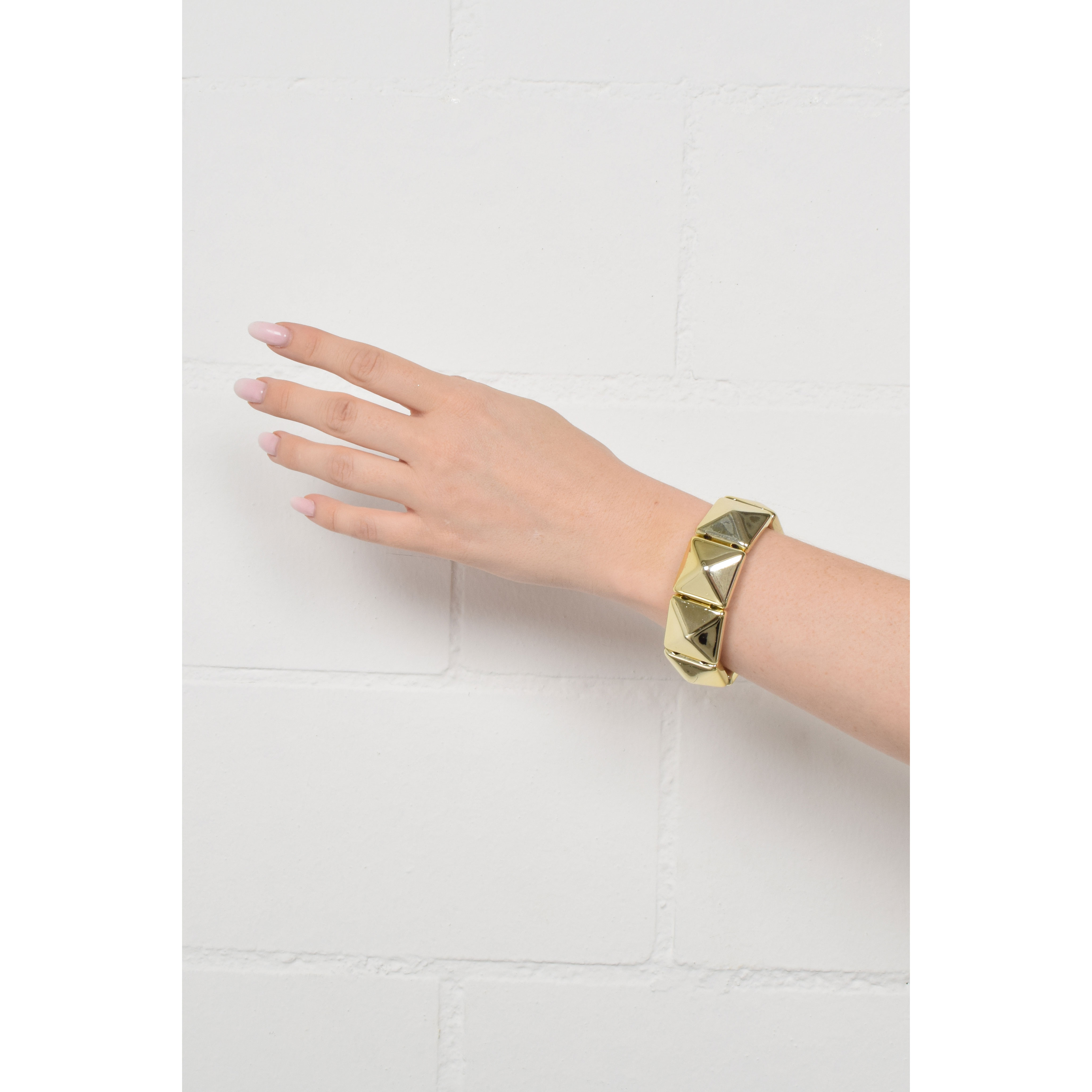 Voila Pyramid Bangle Gold