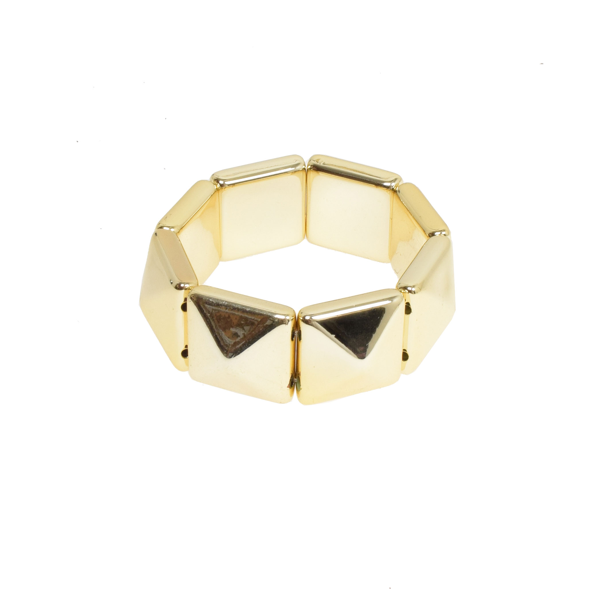Voila Pyramid Bangle Gold