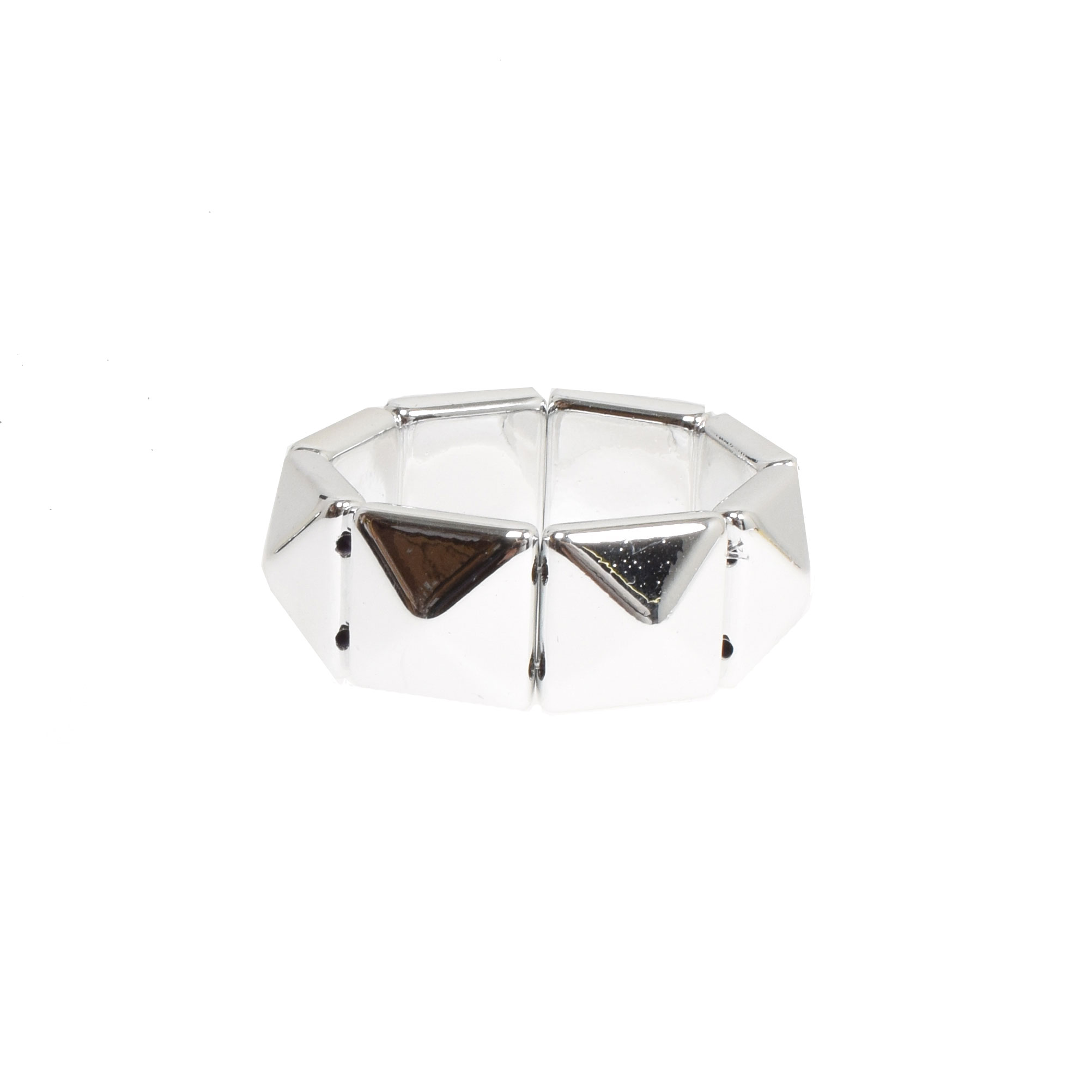 Voila Pyramid Bangle Silver