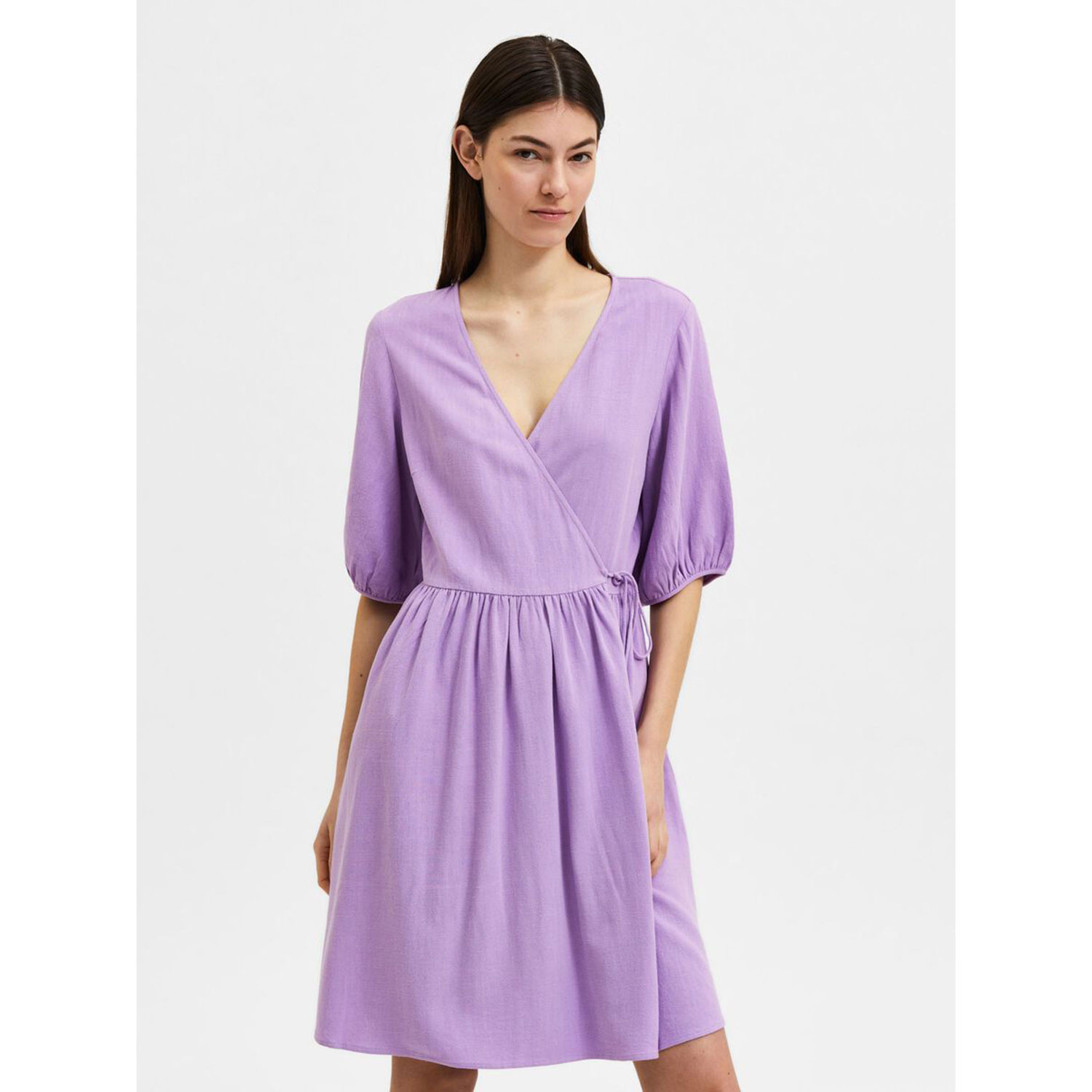 Selected Femme Rami Wickelkleid Violet