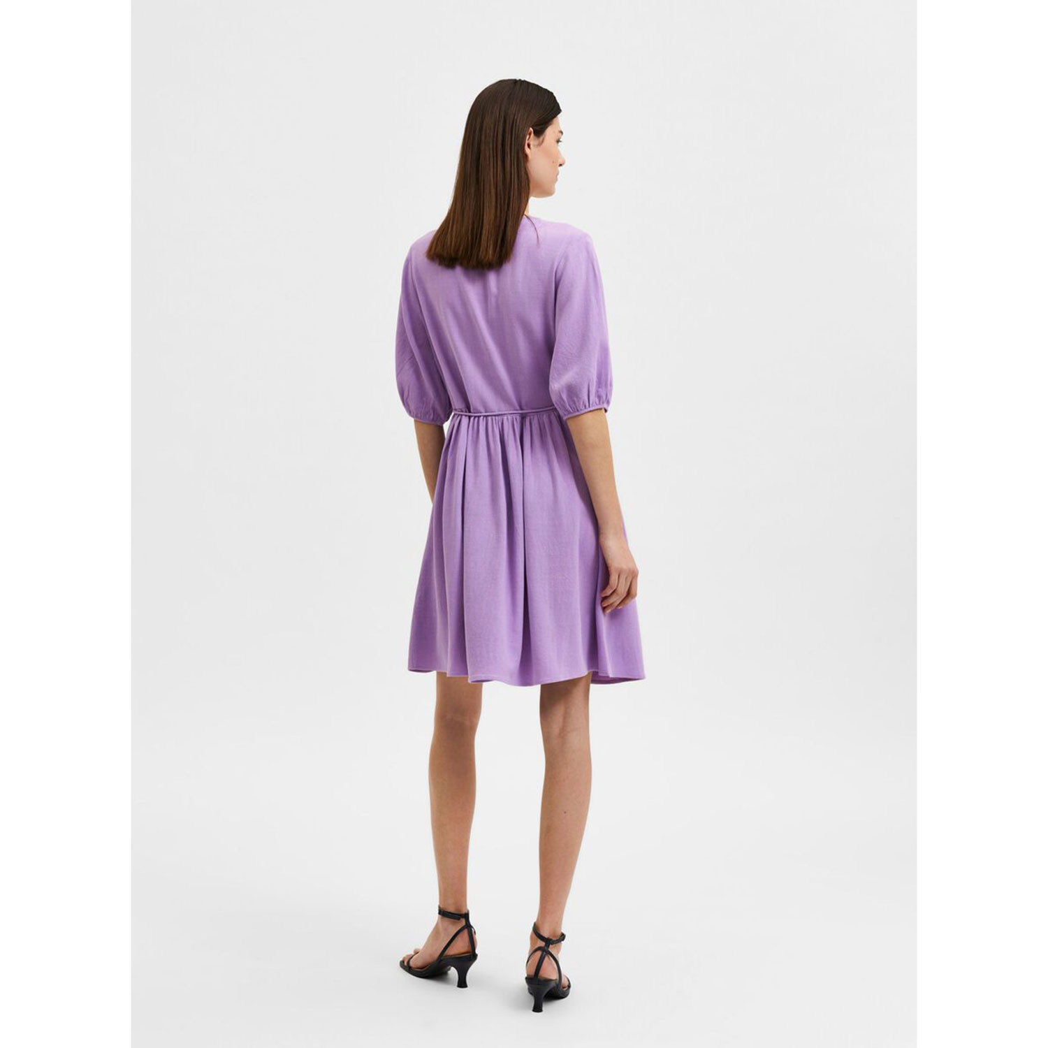 Selected Femme Rami Selected Femme Kleid lila Model hinten