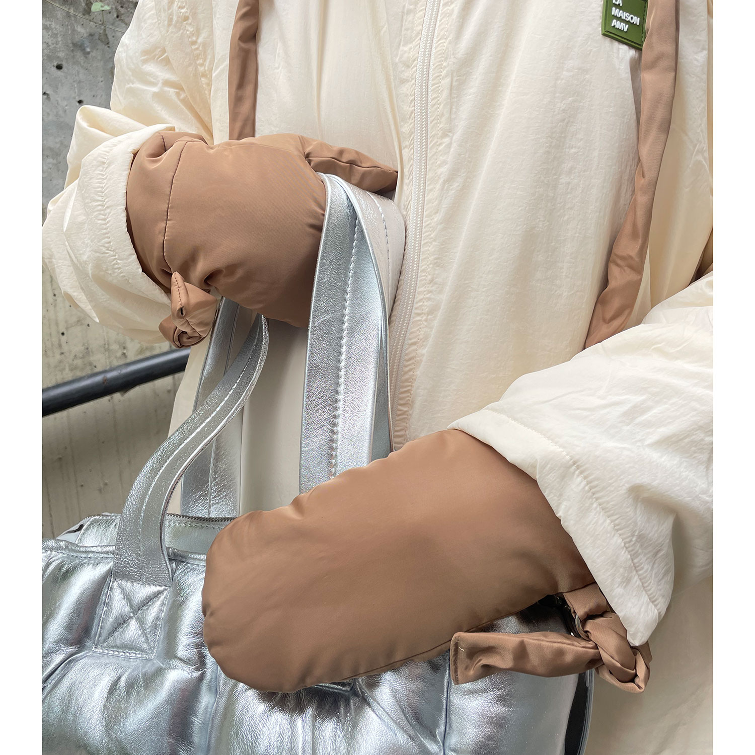 La Garçonne Accessoires Remi Handschuhe Light Brown