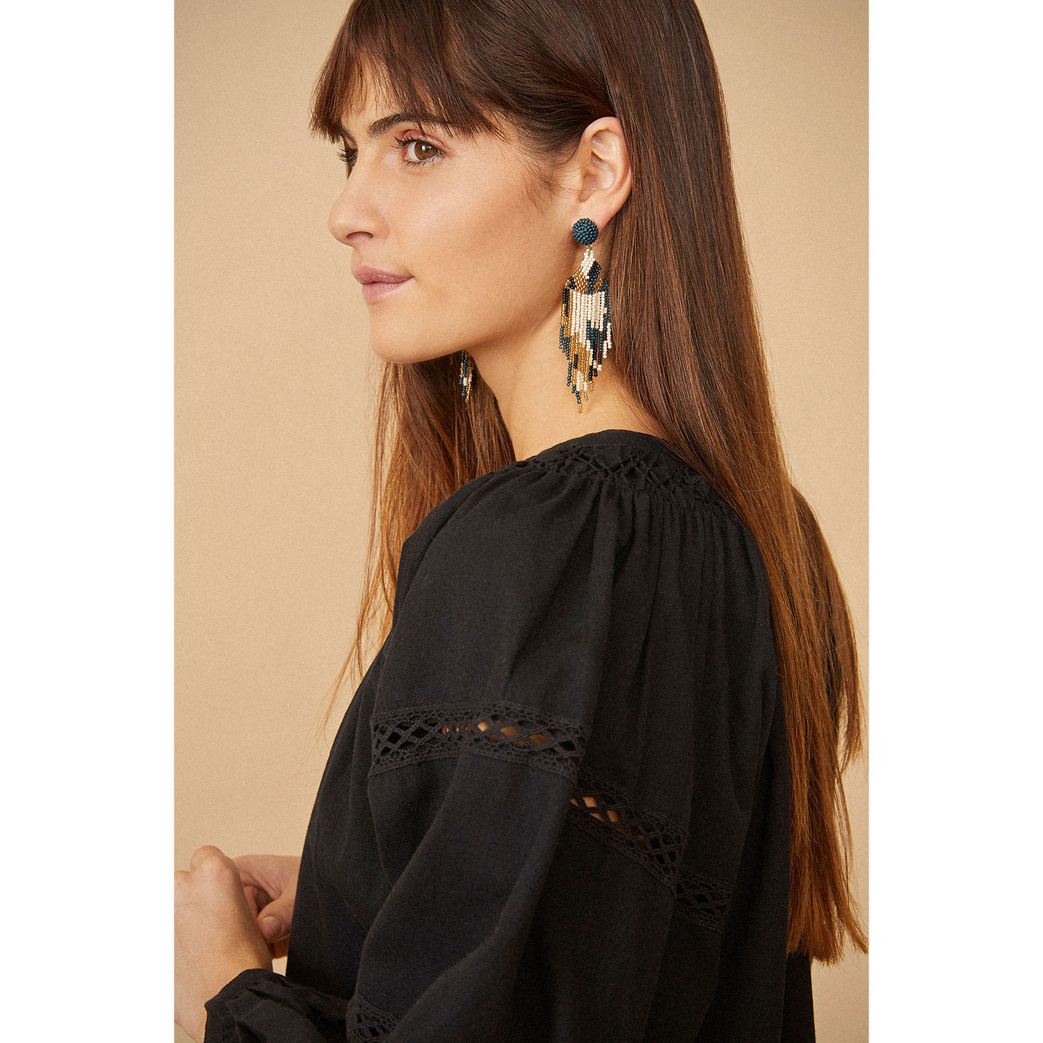 Des Petits Hauts Renissa Bluse Noir