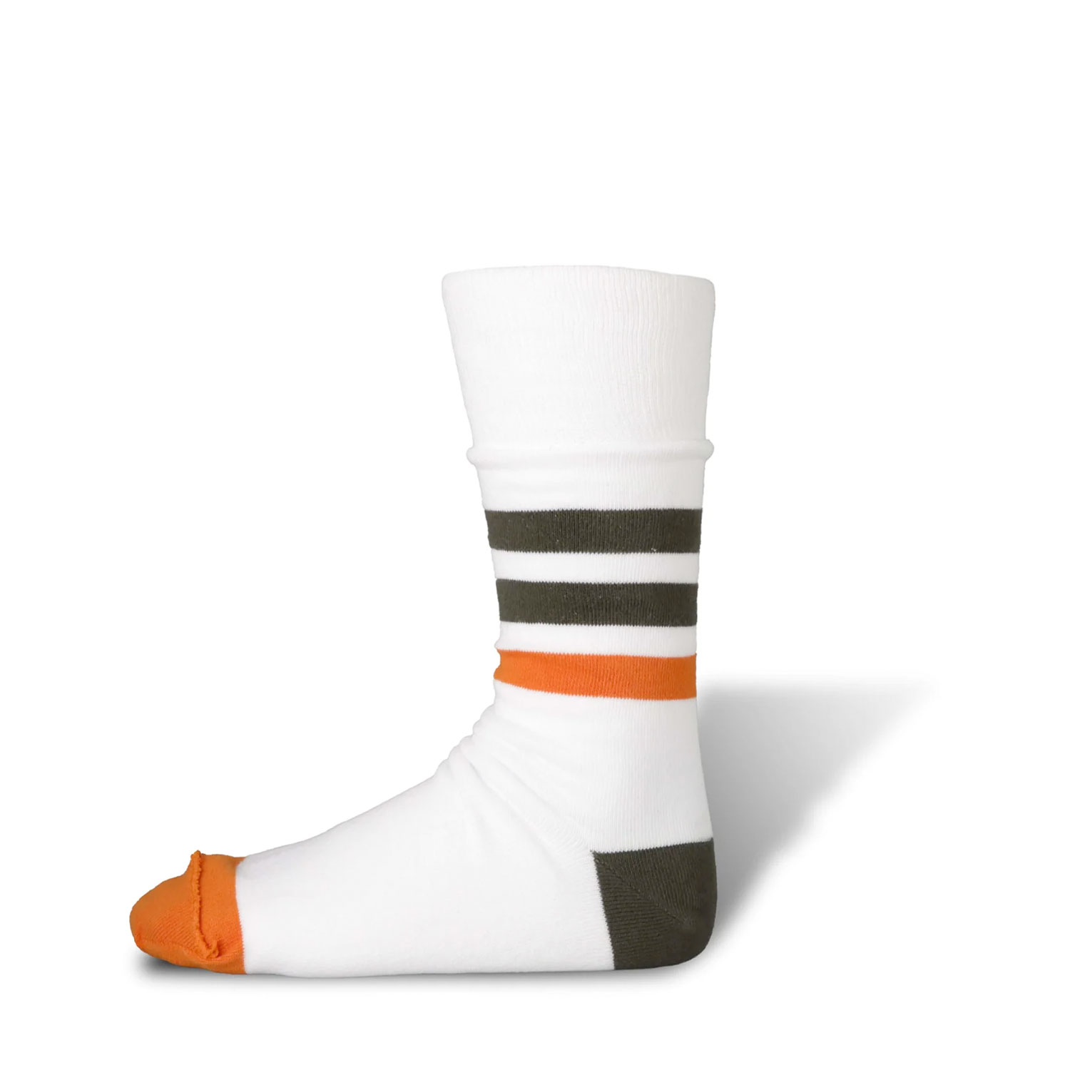 Decka Reversible Socks White Orange