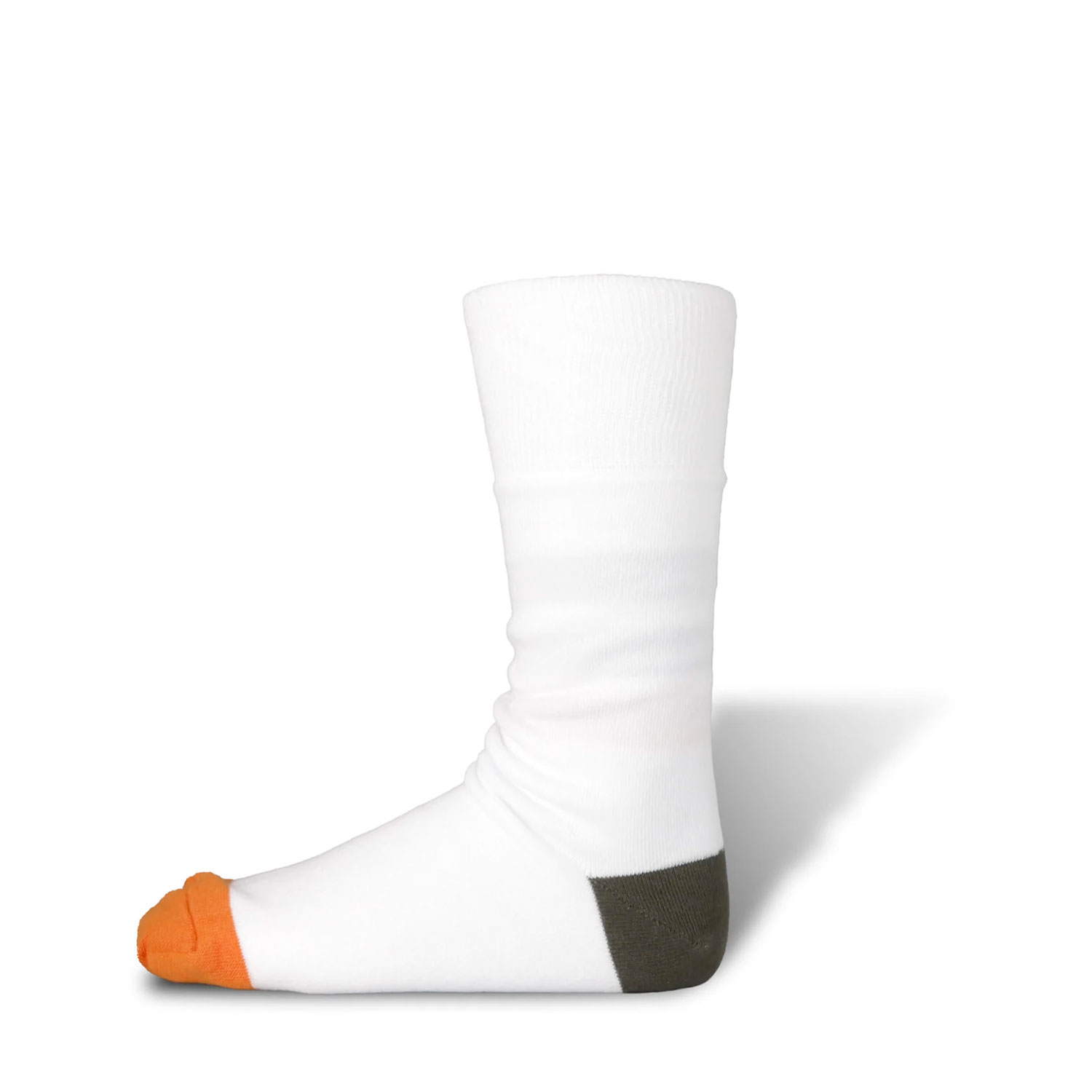 Decka Reversible Socks White Orange