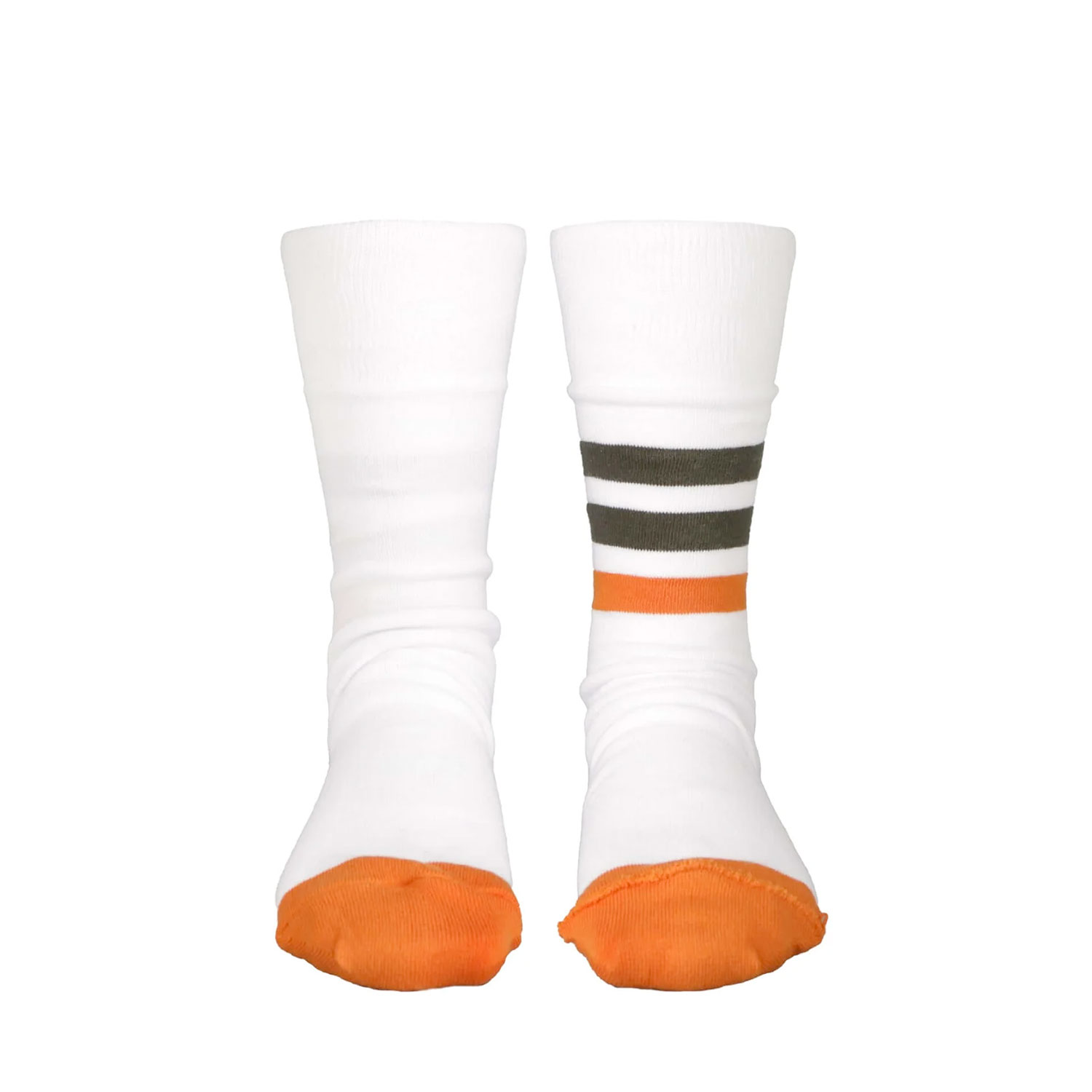 Reversible Socks White Orange