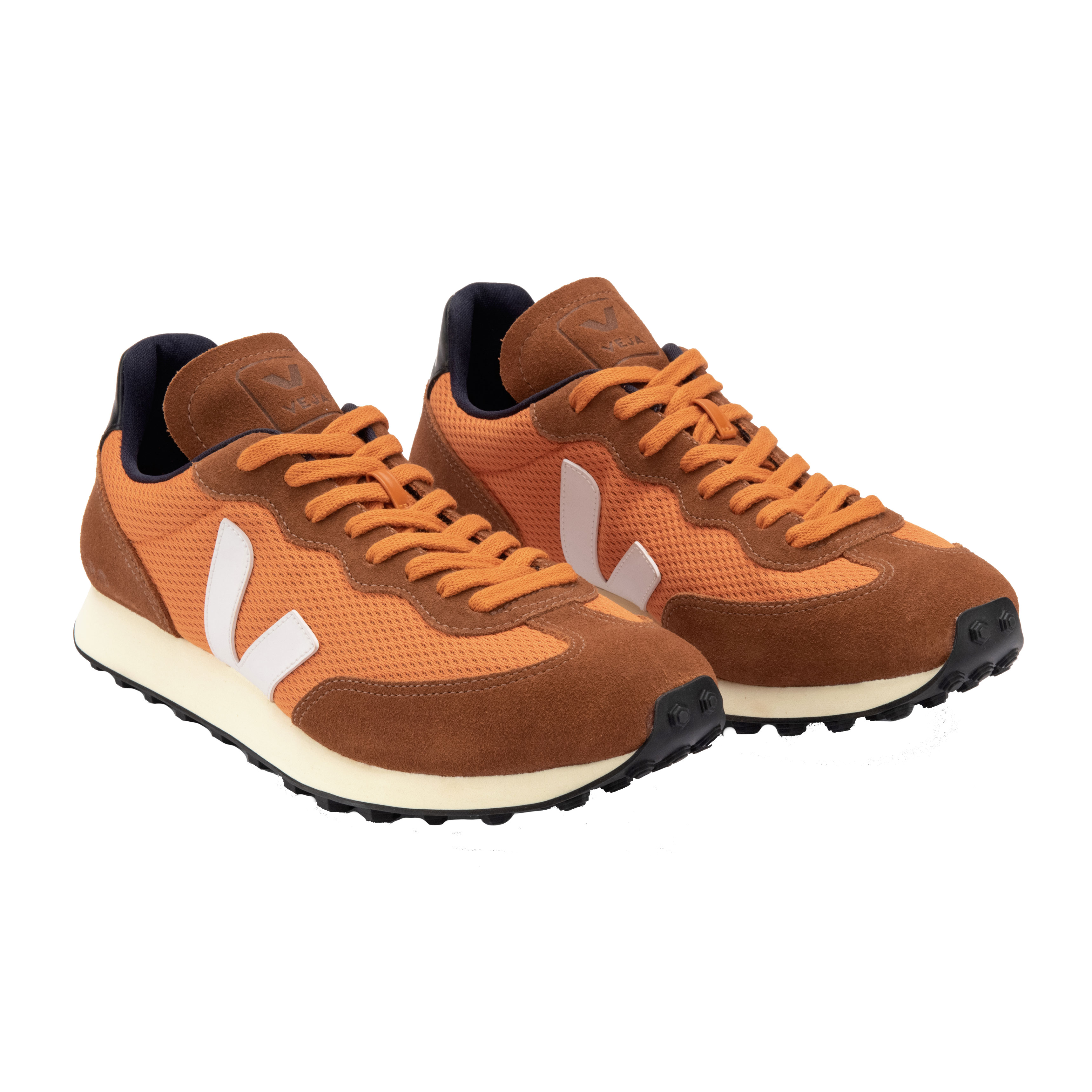 Veja Rio Branco Alveomesh Veja Sneaker Pumpkin White vorne