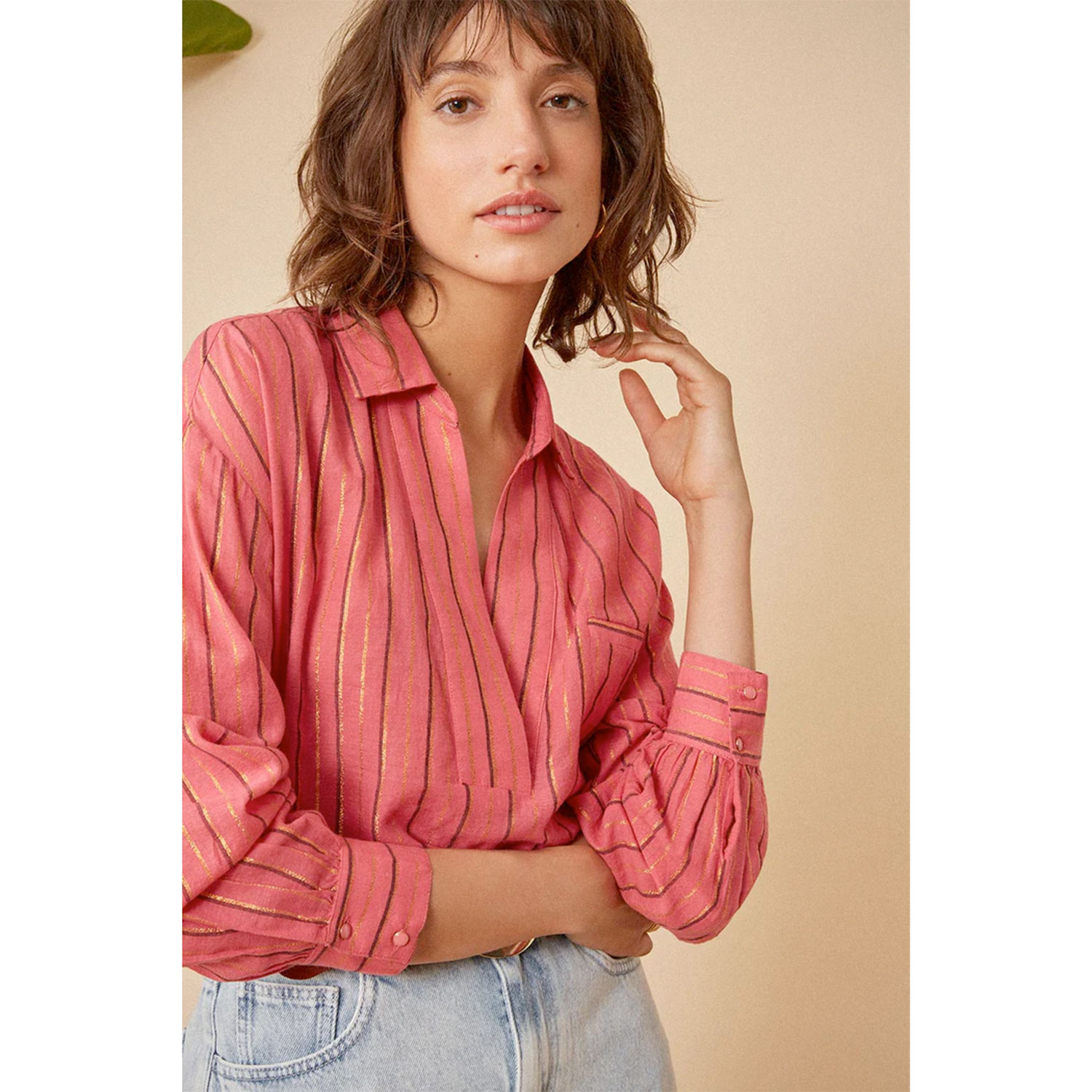 Des Petits Hauts Ronani Bluse Ray Fresia