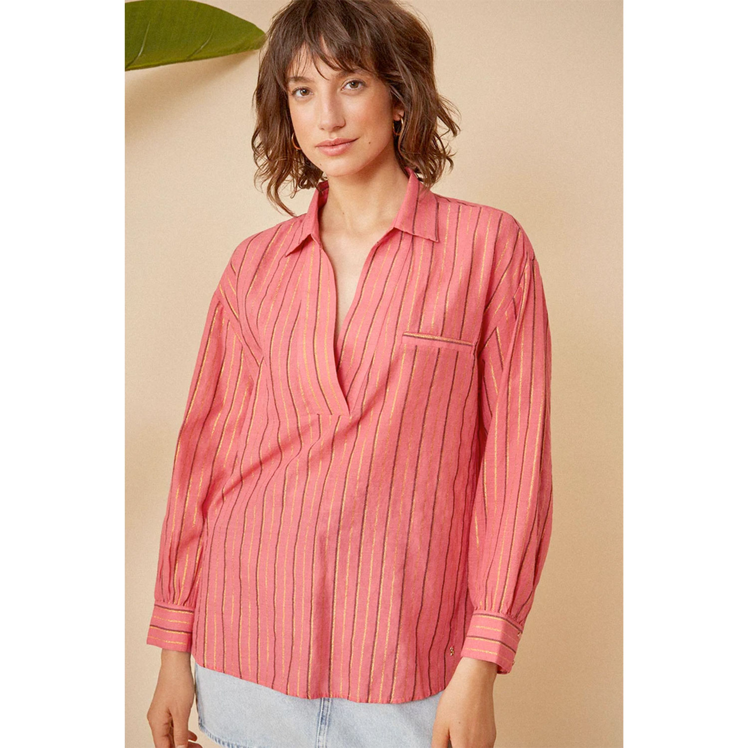 Des Petits Hauts Ronani Bluse Ray Fresia