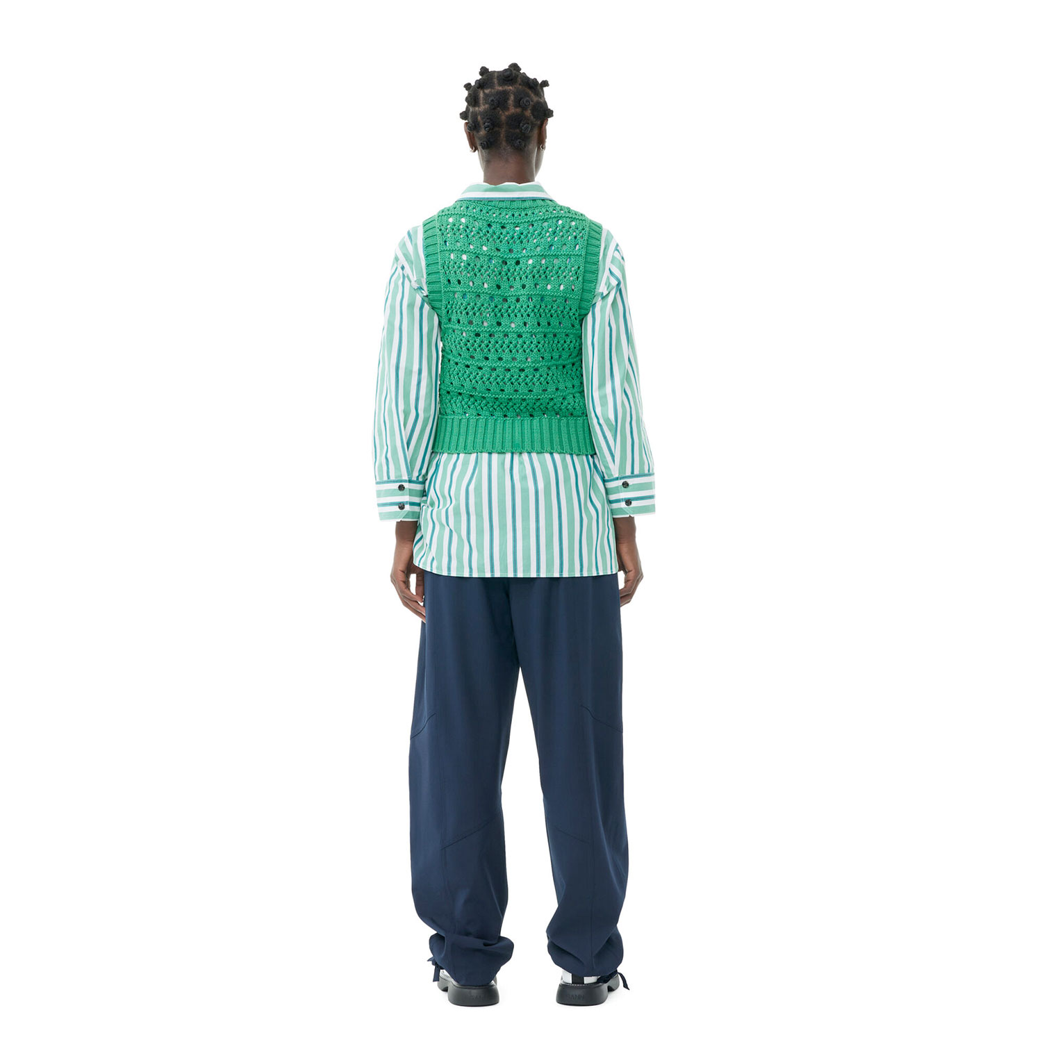 Ganni Rope Weste Green