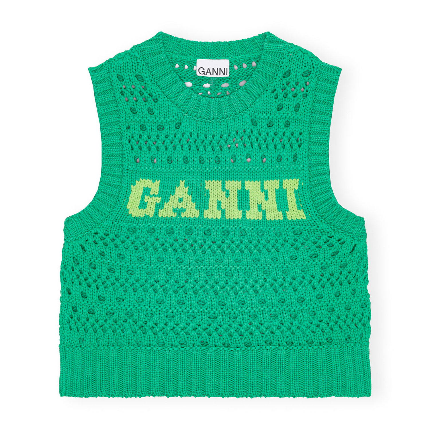 Ganni Rope Weste Green