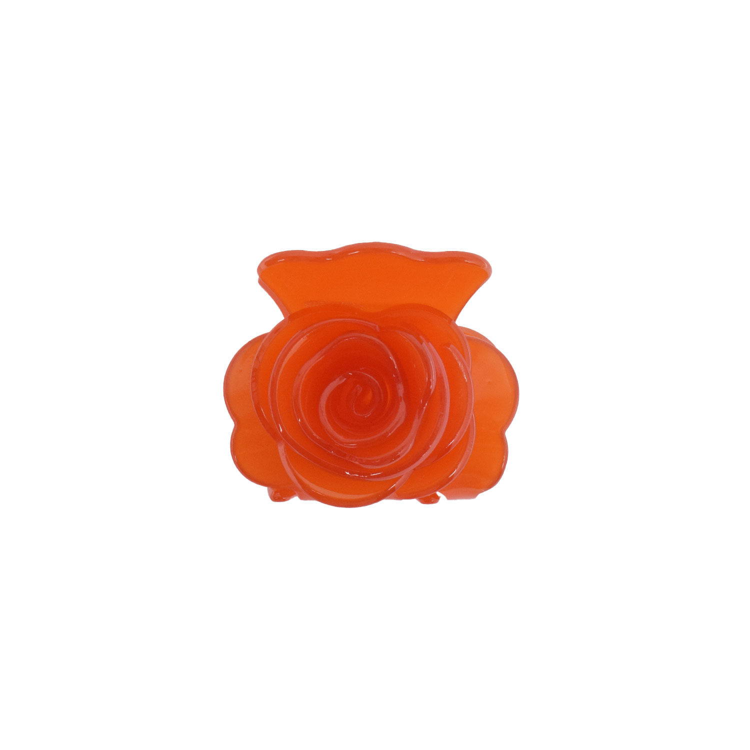 J'adore Roses Haarklammer in Orange mit Rosen Motiv von J'adore vorne