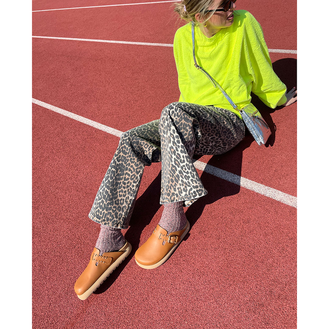 La Garçonne Sabina Mule Napa Soft Cuero