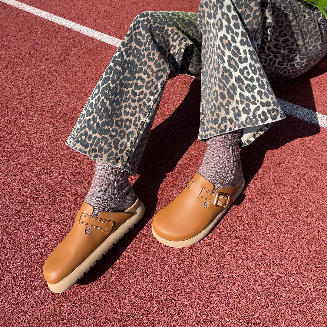 La Garçonne Sabina Mule Napa Soft Cuero