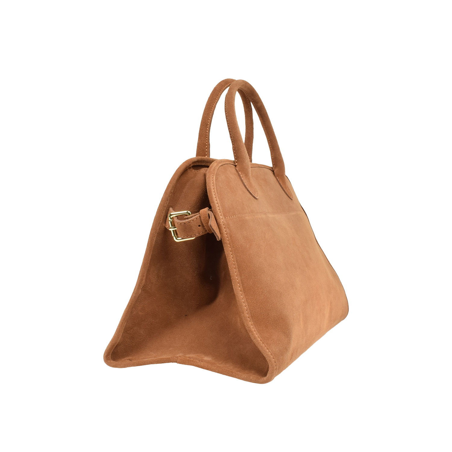 La Garçonne Accessoires Saint-Paul Tasche mit Reissverschluss in Hellbraun aus Wildleder von La Garçonne Accessoires. Seite