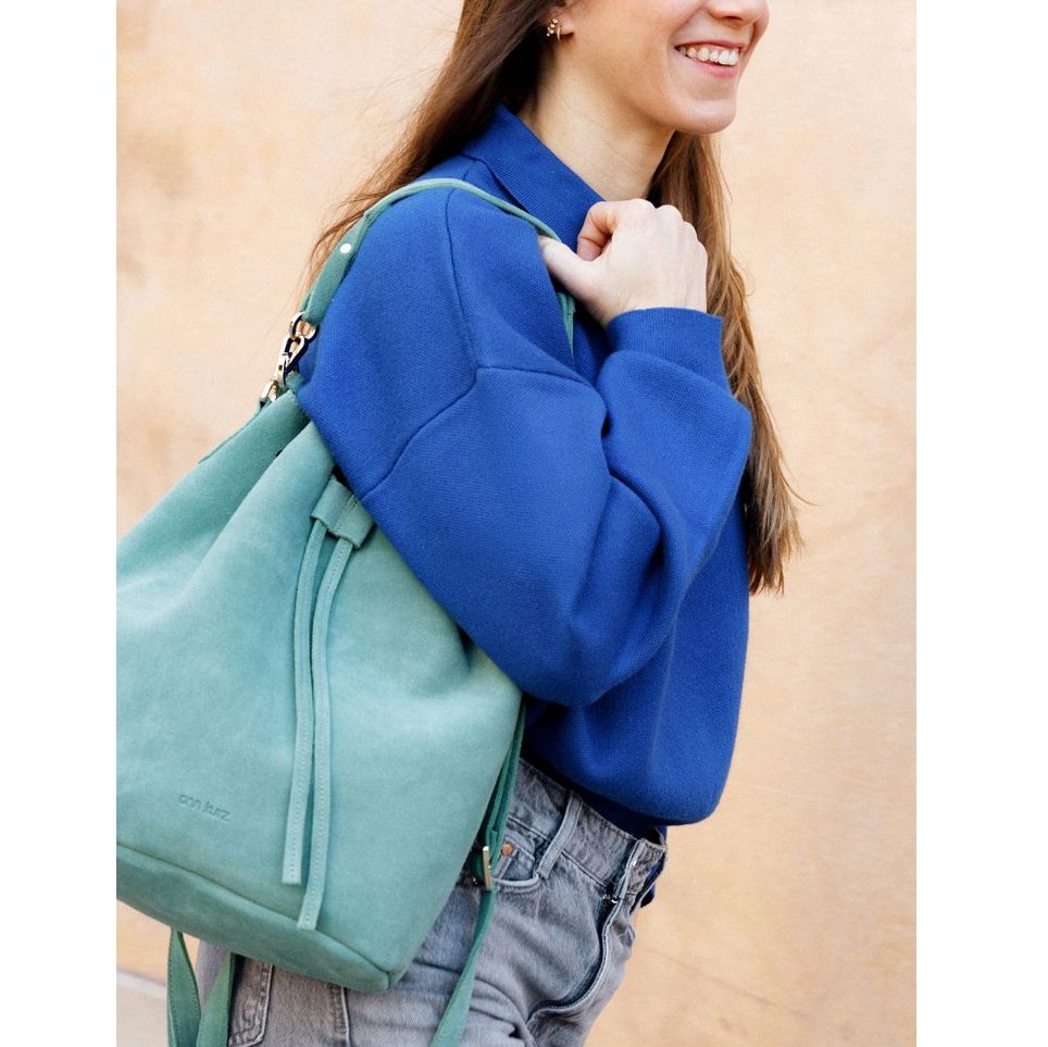 Ann Kurz Saku Beuteltasche in Mintgrün von Ann Kurz Model Detail