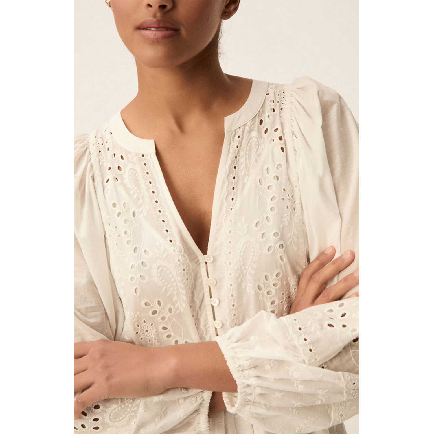 Des Petits Hauts Salama Kleid Ecru