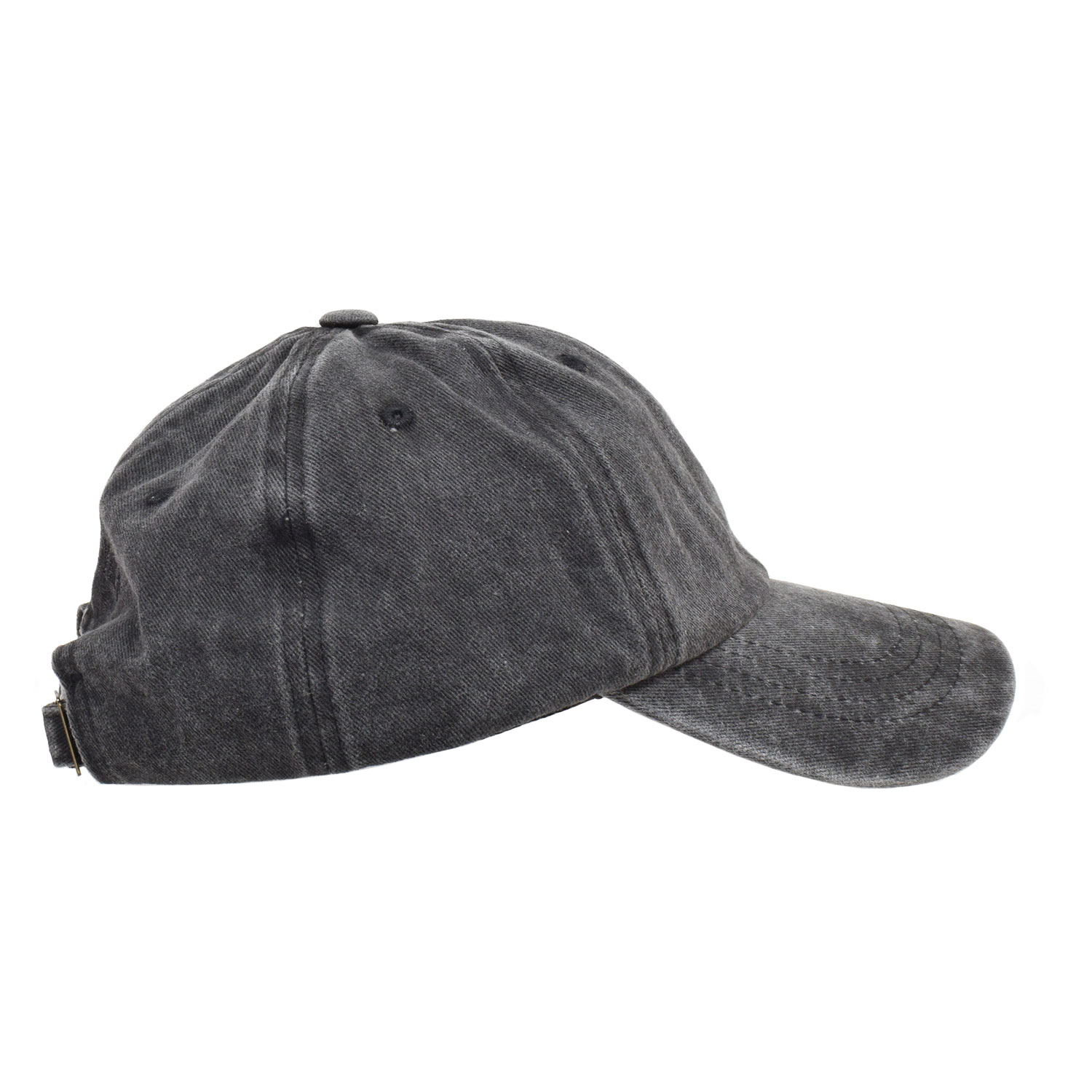 La Garçonne Accessoires Sand Washed Cap Black