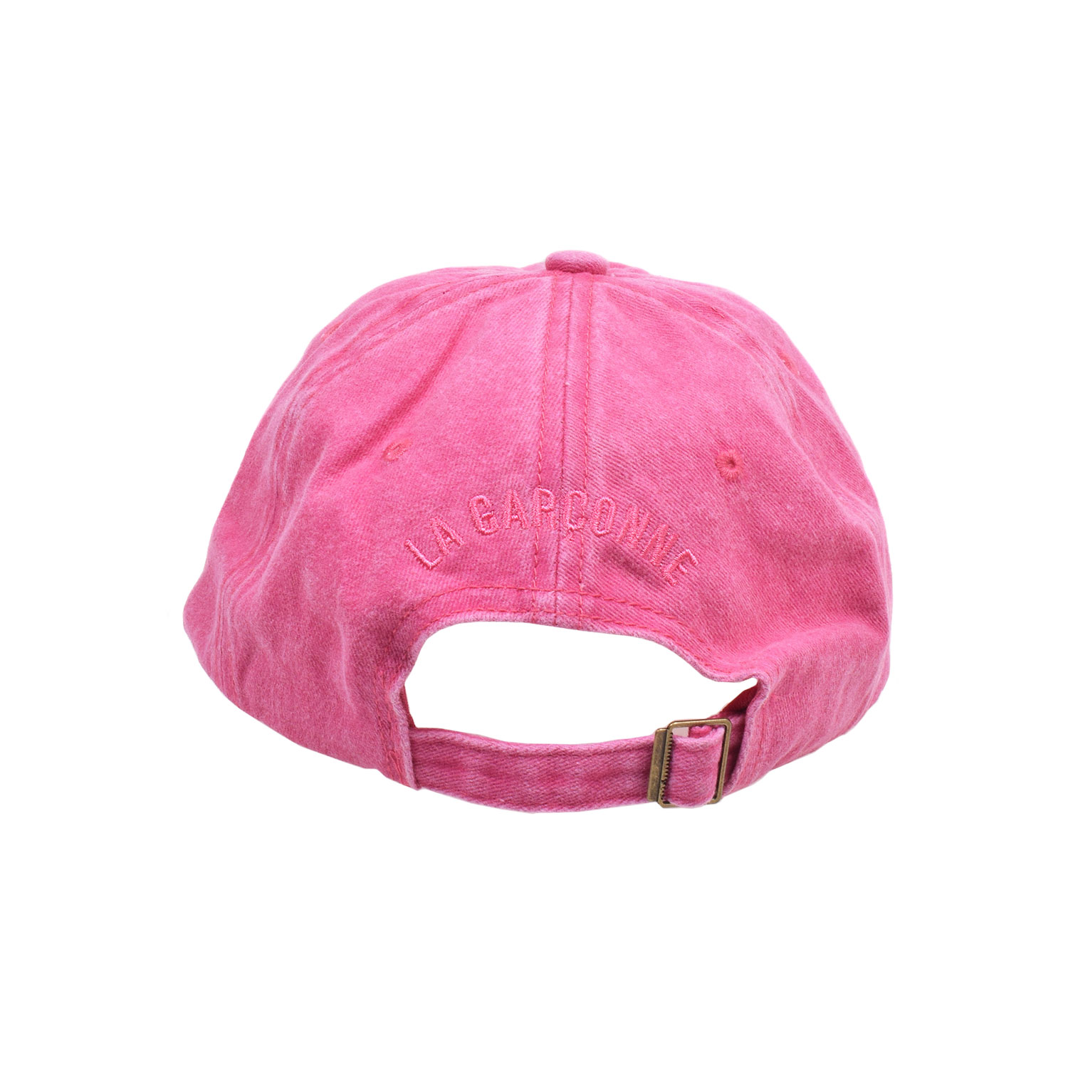 La Garçonne Accessoires Sand Washed Cap Fuchsia