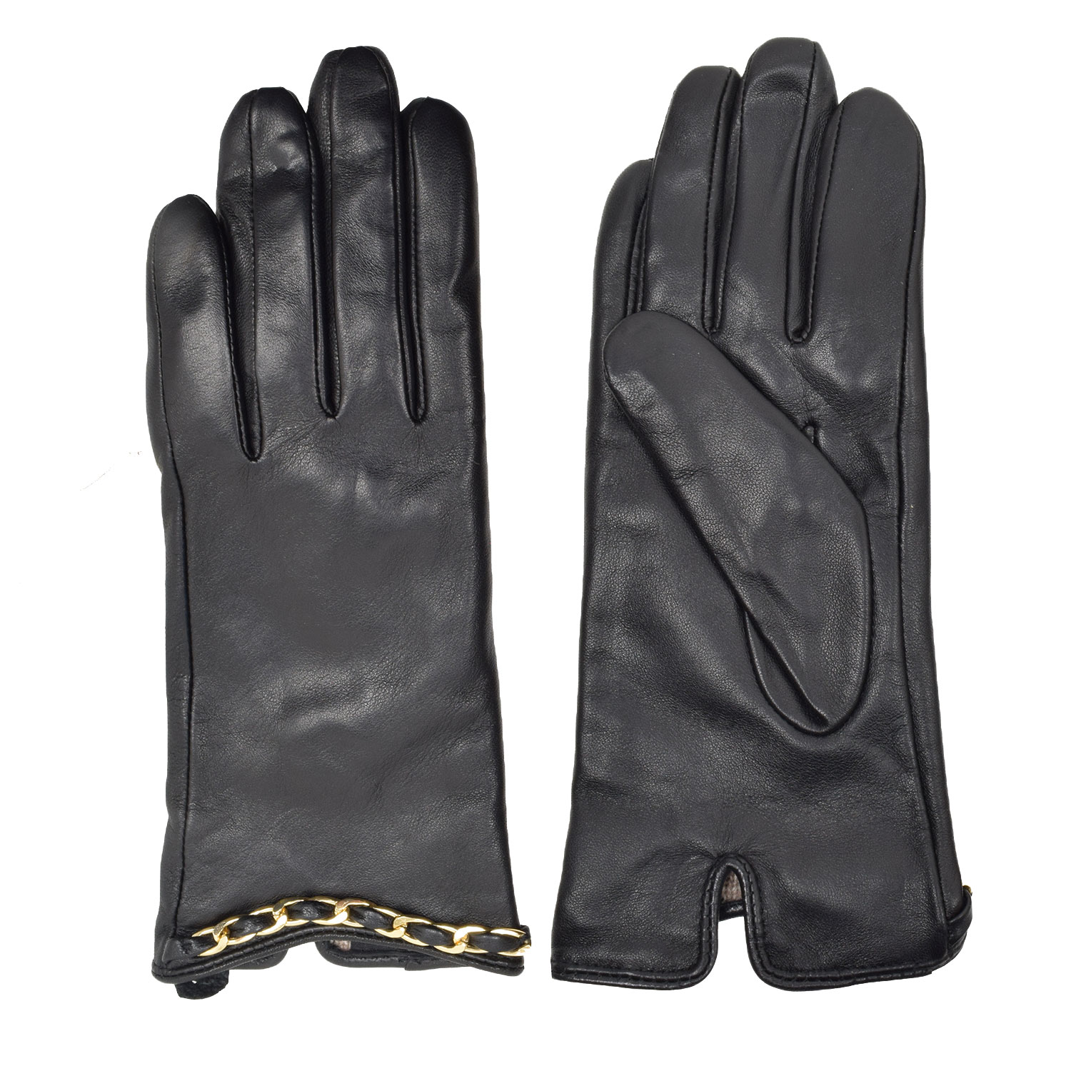 La Garçonne Accessoires Saurian Chain Handschuh Schwarz