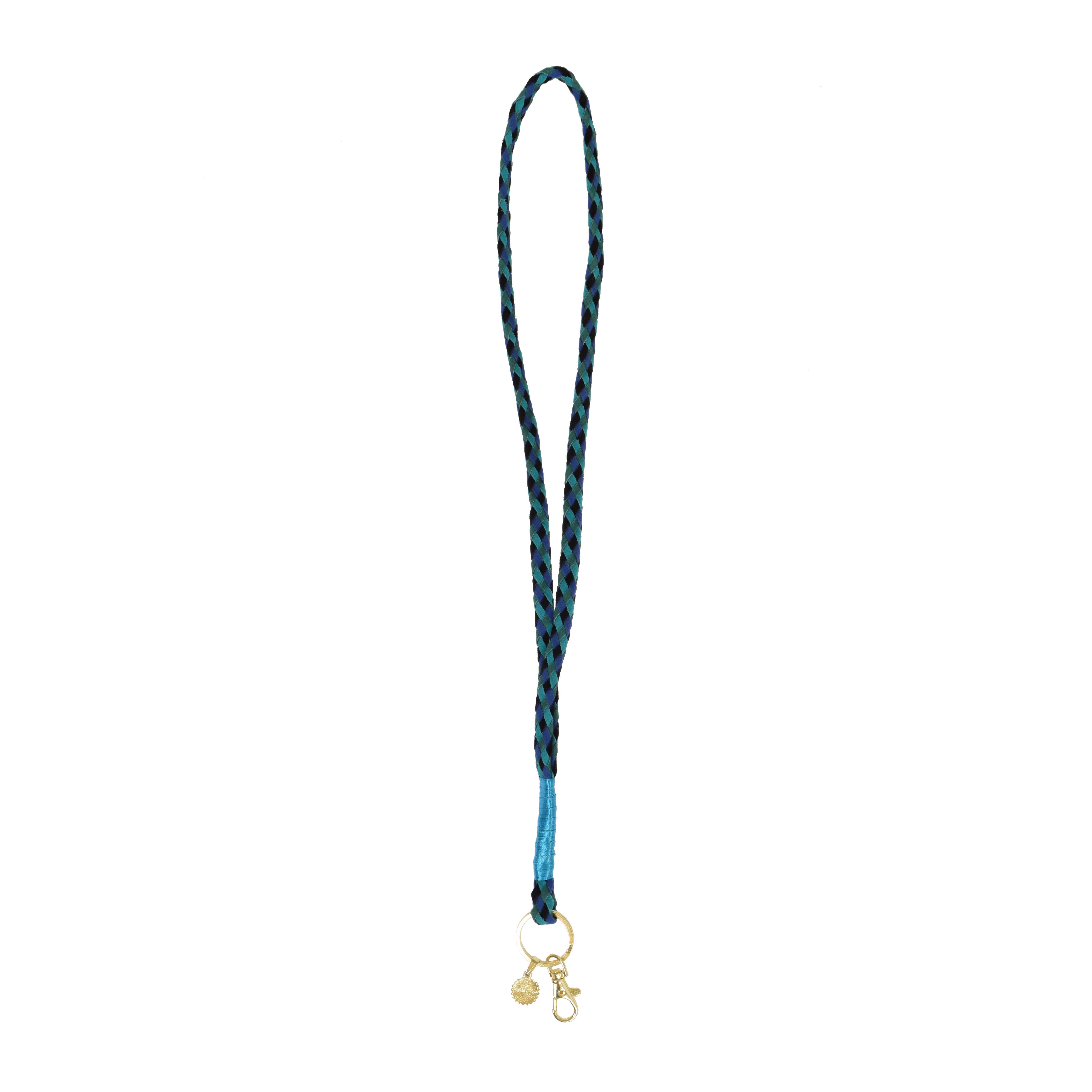 La Garçonne Accessoires Schlüsselbändel La Garçonne Accessoires Grün Schwarz Blau vorne