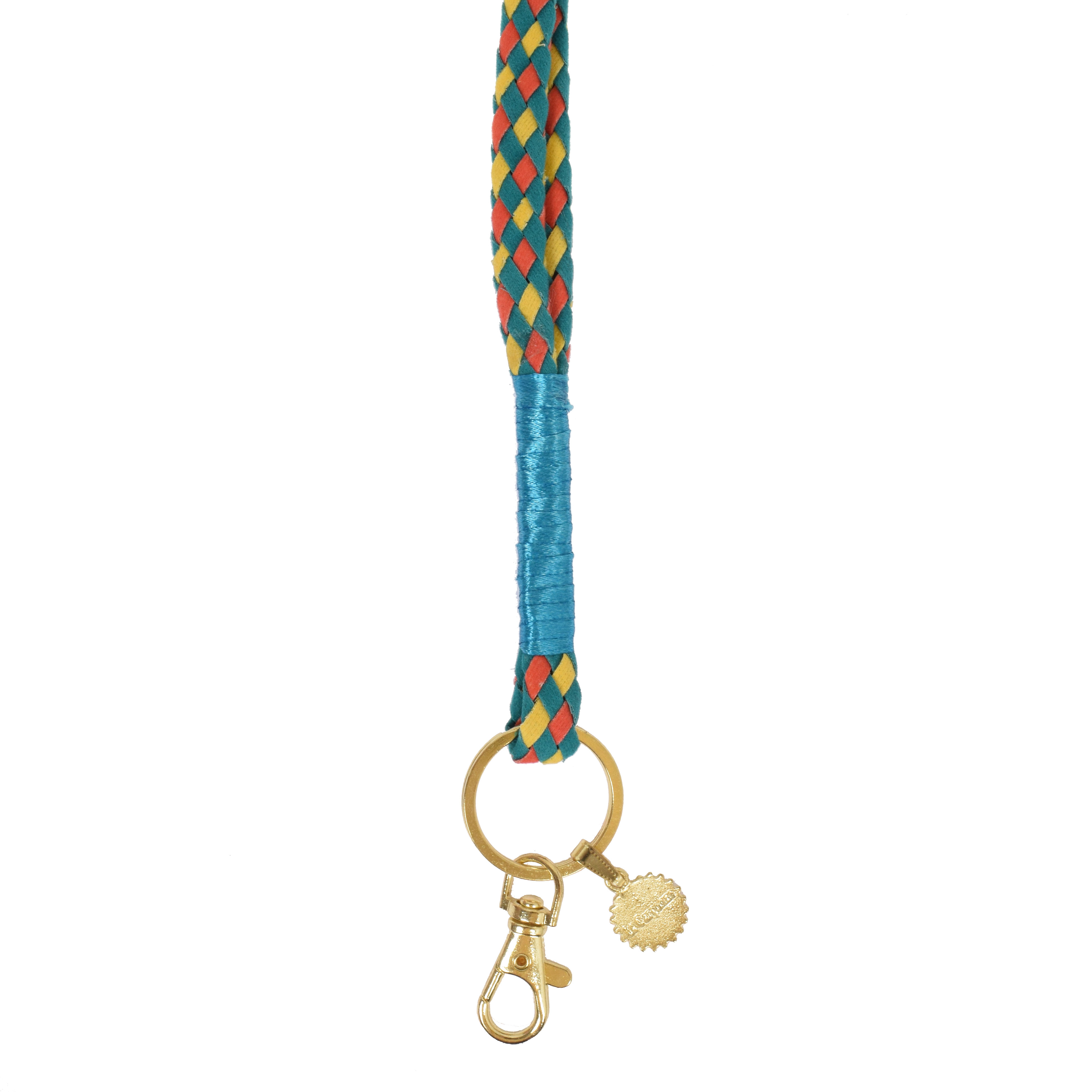 La Garçonne Accessoires Schlüsselbändel Orange Gelb Türkis