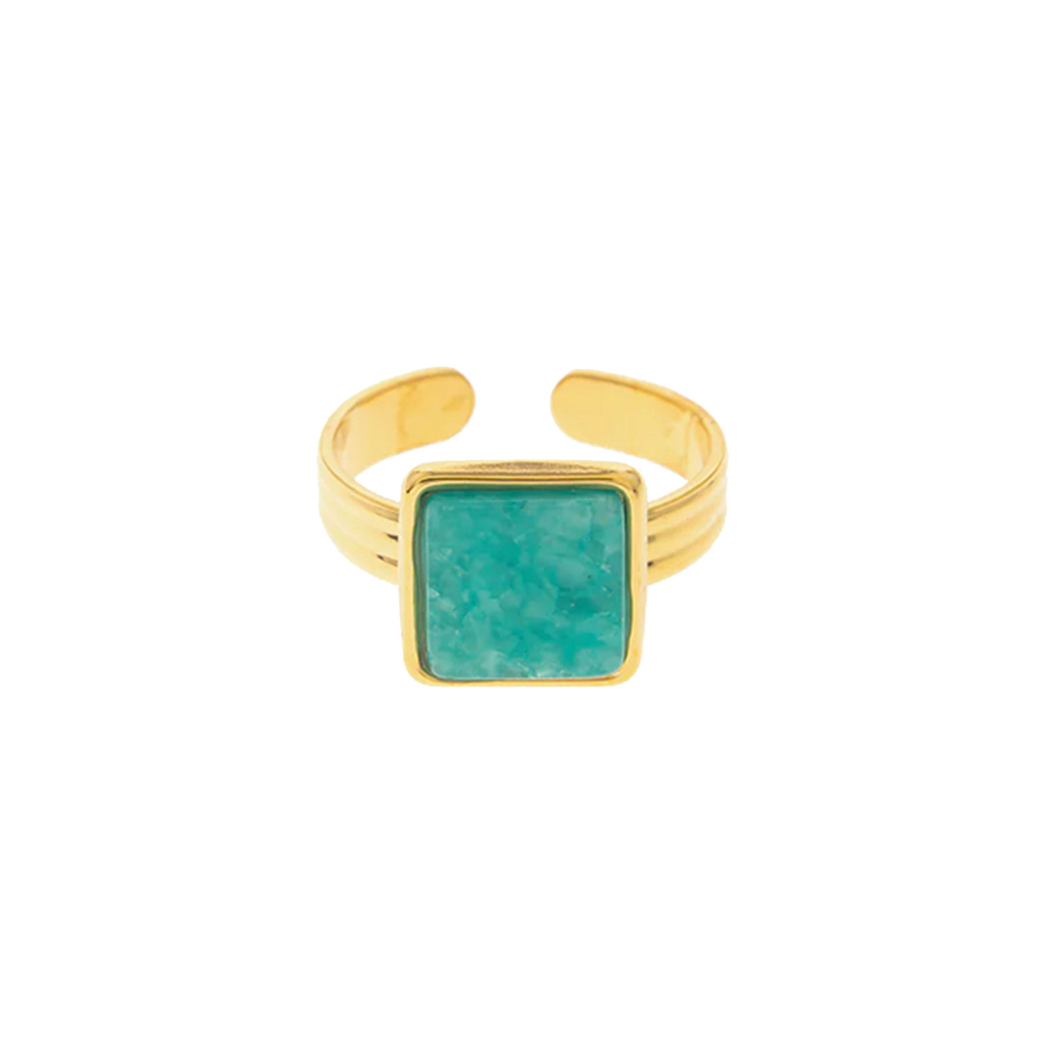 Sea Breeze Fingerring Edelstahl Gold