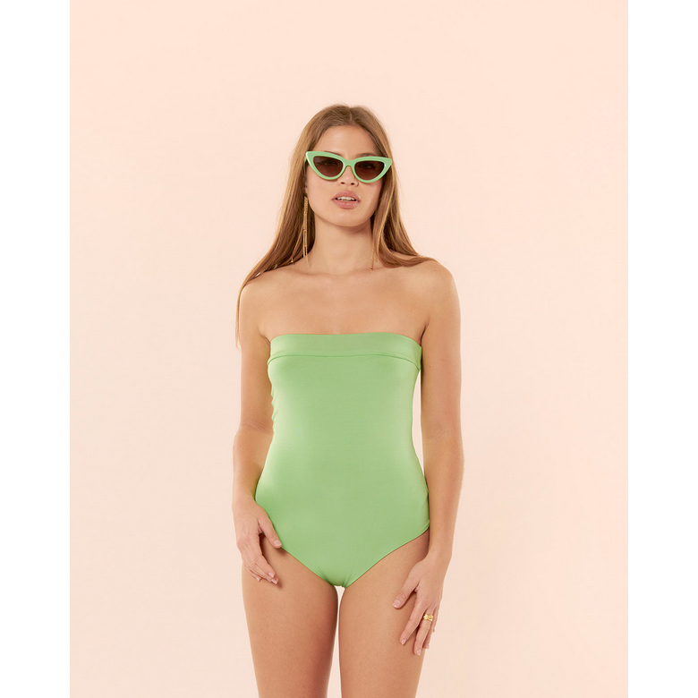 Karma Koma Seb Karma Koma Badeanzug Grün Model vorne