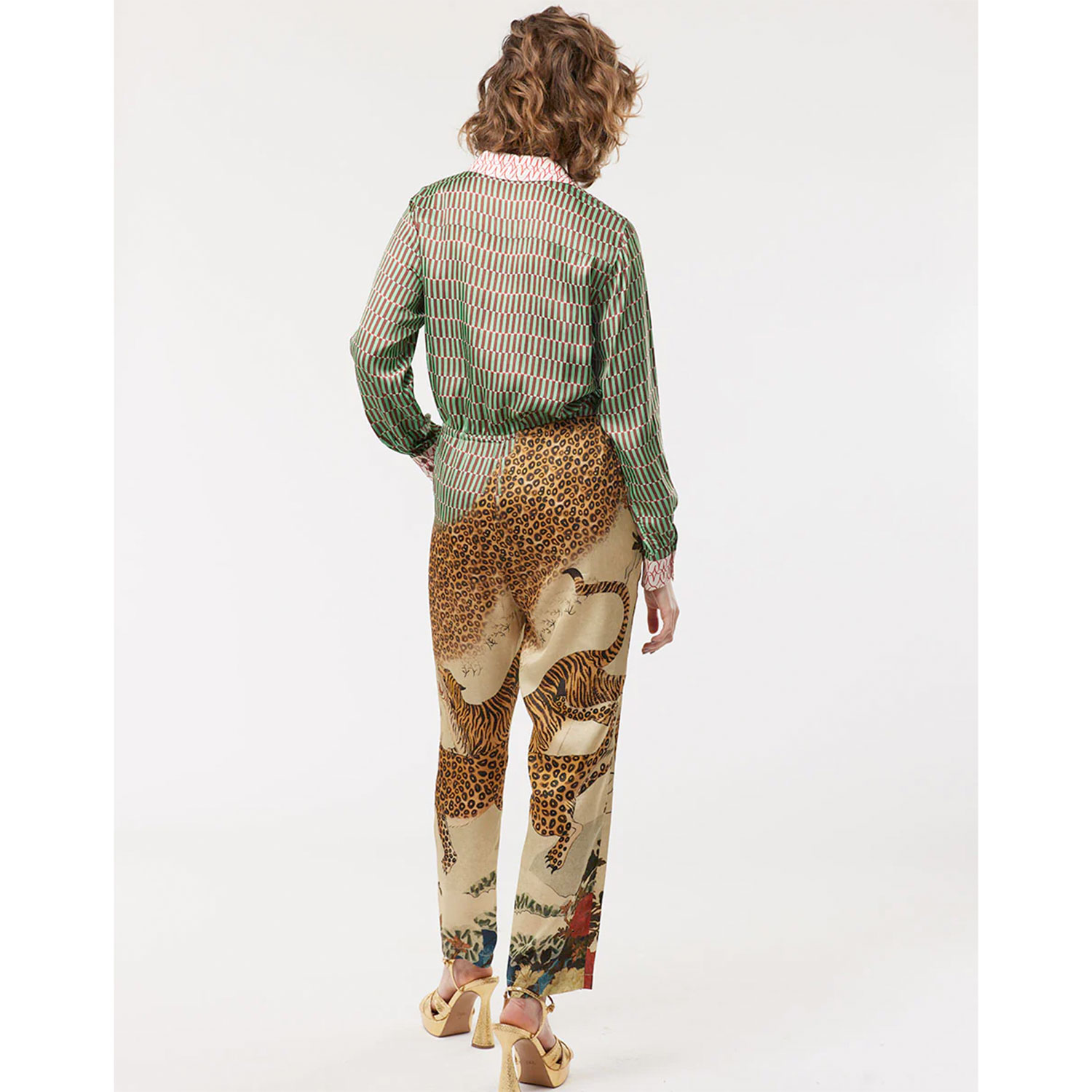 Me369 Selena Me369 Jumpsuit Mehrfarbig Model Hinten