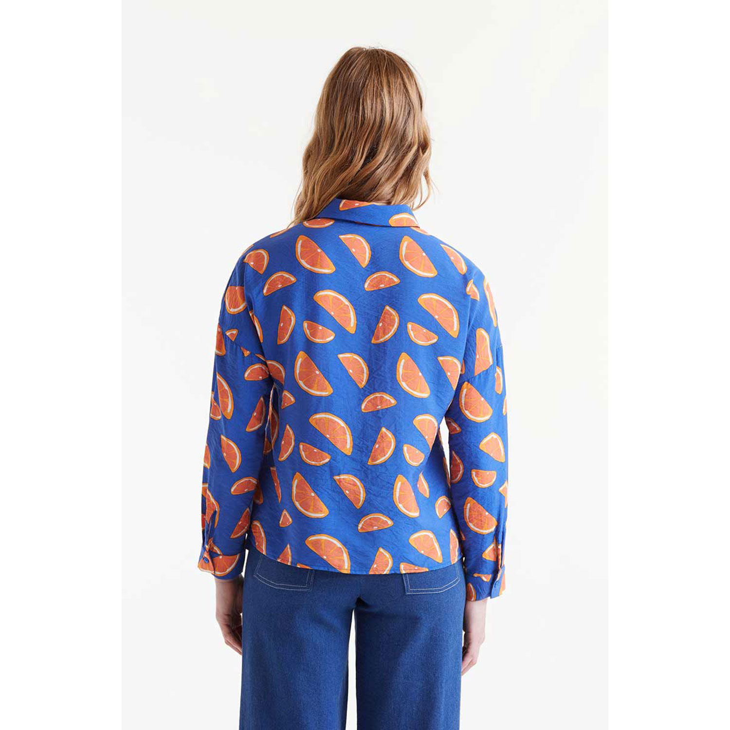 Compañia Fantastica Bluse Blue Orange