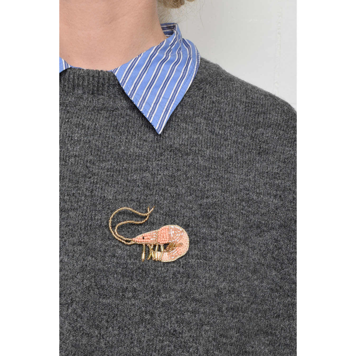 La Garçonne Bijoux Shrimp Brosche