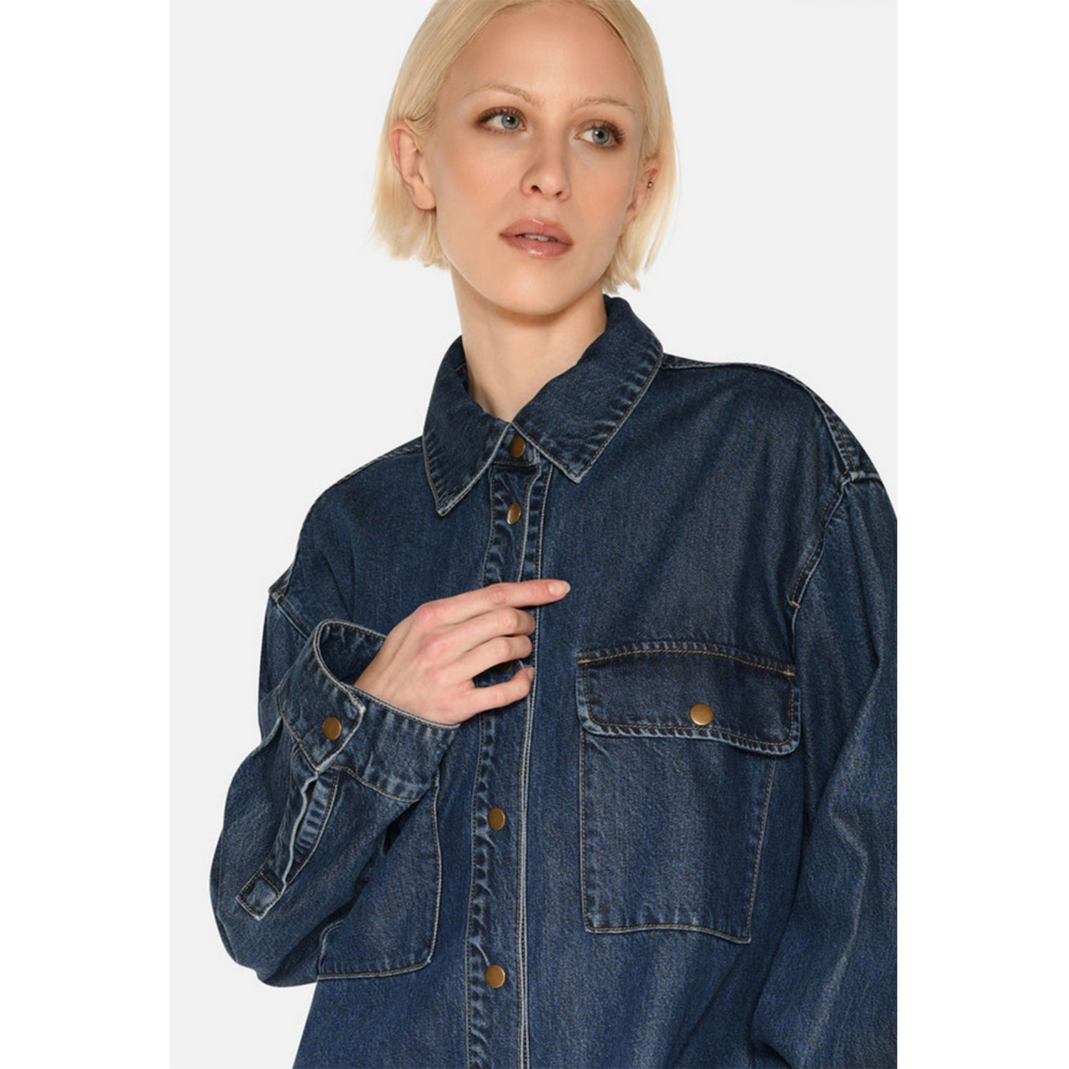 Minimum Siggas Jeanshemd Medium Blue