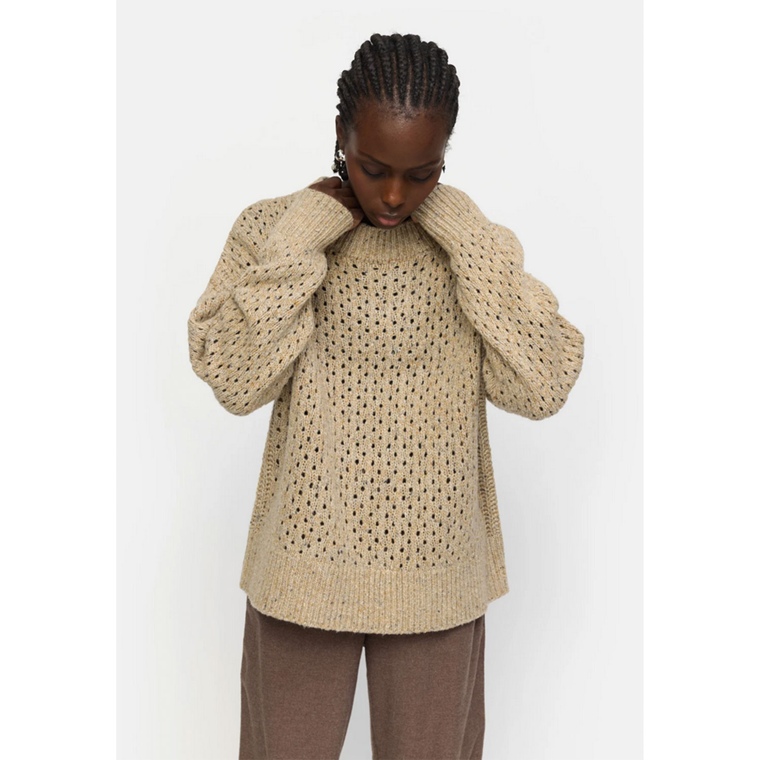 Soft Rebels Sila Pullover Taos Taupe