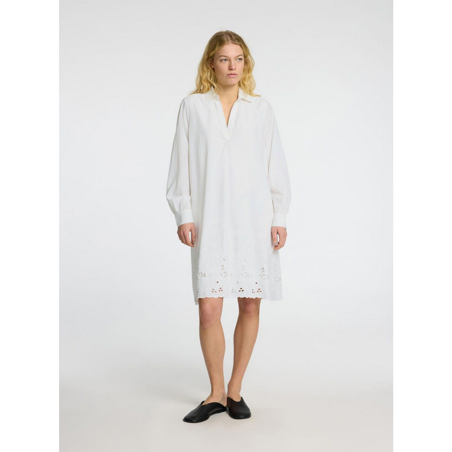 Selected Femme Dahlia Kleid Bright White