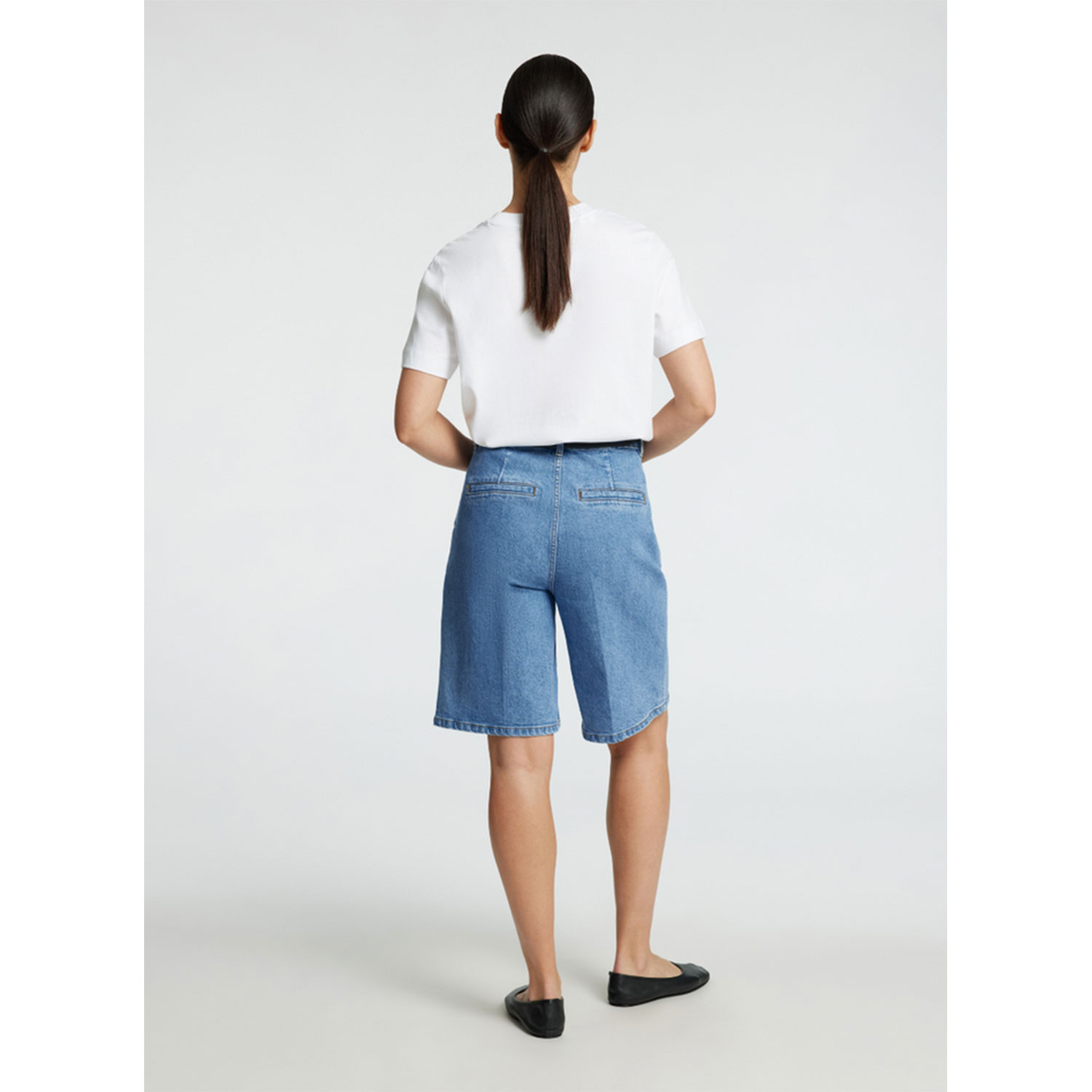 Selected Femme Evelyn Shorts Medium Blue Denim