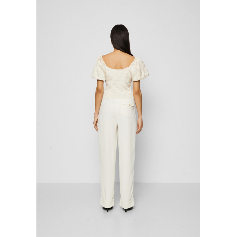 Selected Femme Firmina Selected Femme Bluse Beige Model hinten