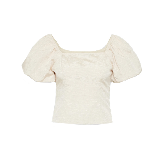 Selected Femme Firmina Selected Femme Bluse Beige vorne