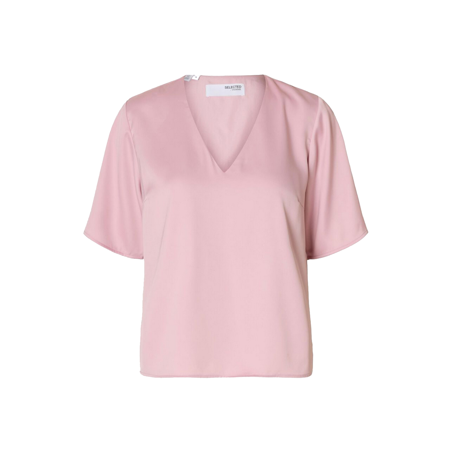 Selected Femme Lena Bluse in Rosa von Selected Femme vorne
