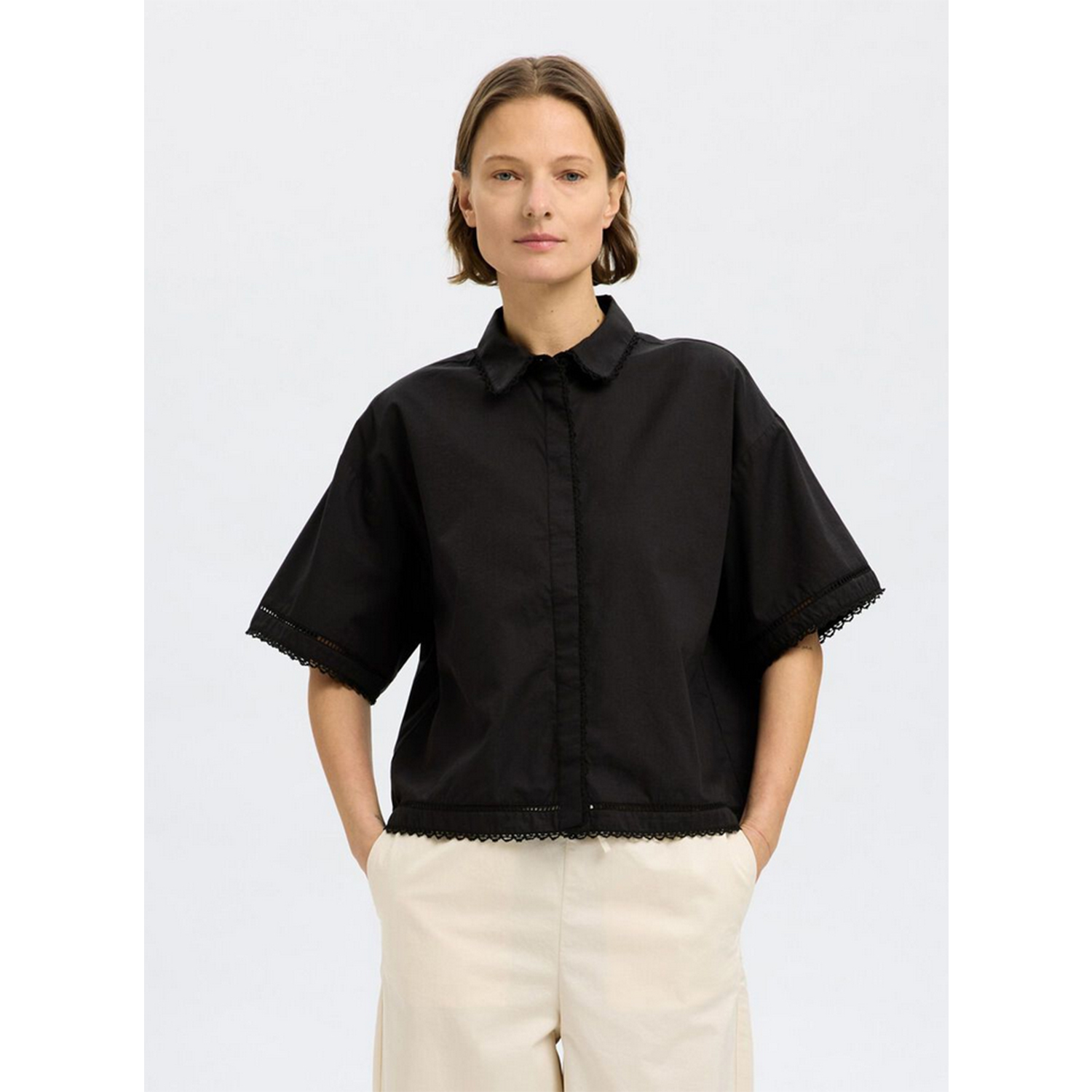 Selected Femme Novi Bluse Black