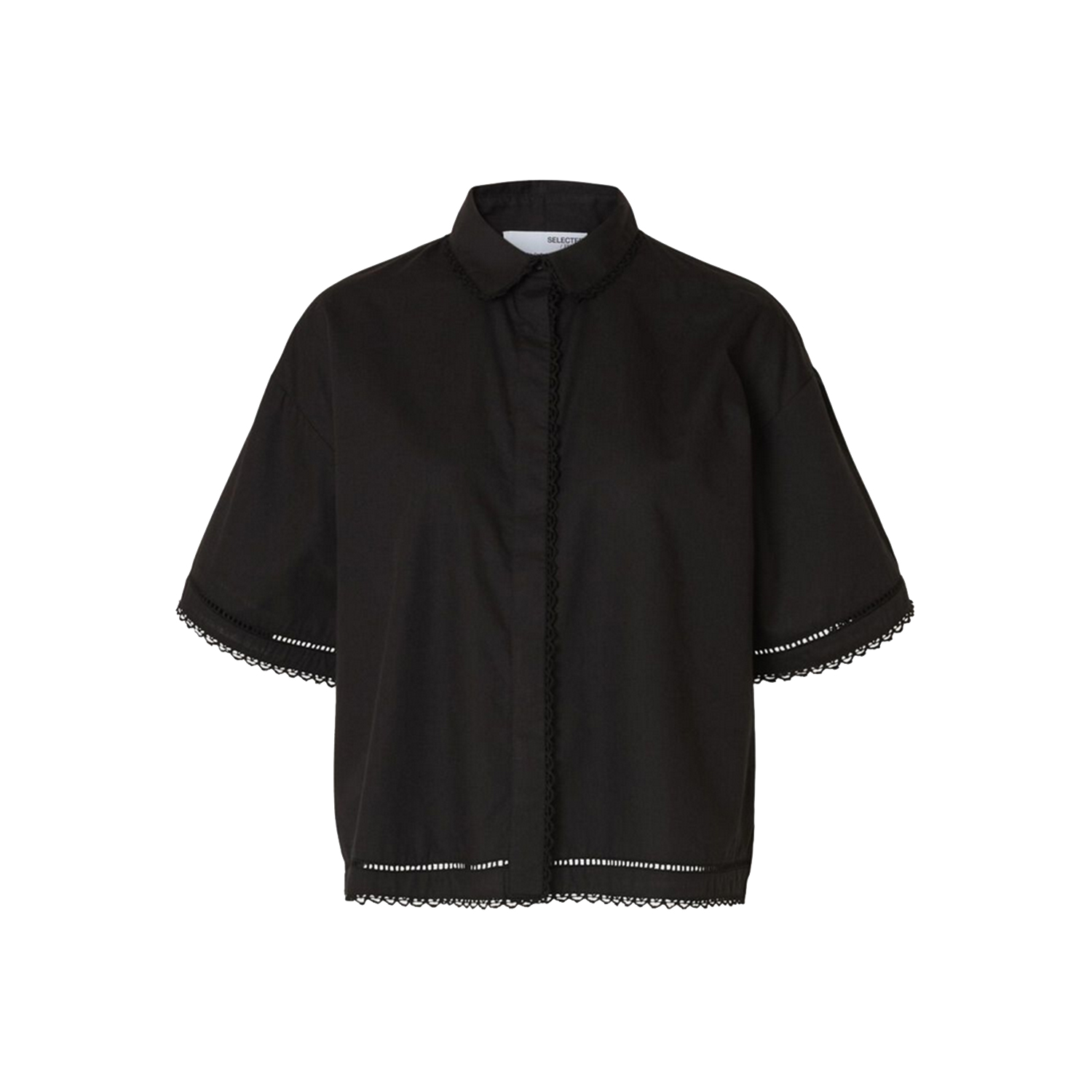 Selected Femme Novi Bluse in Schwarz von Selected Femme vorne