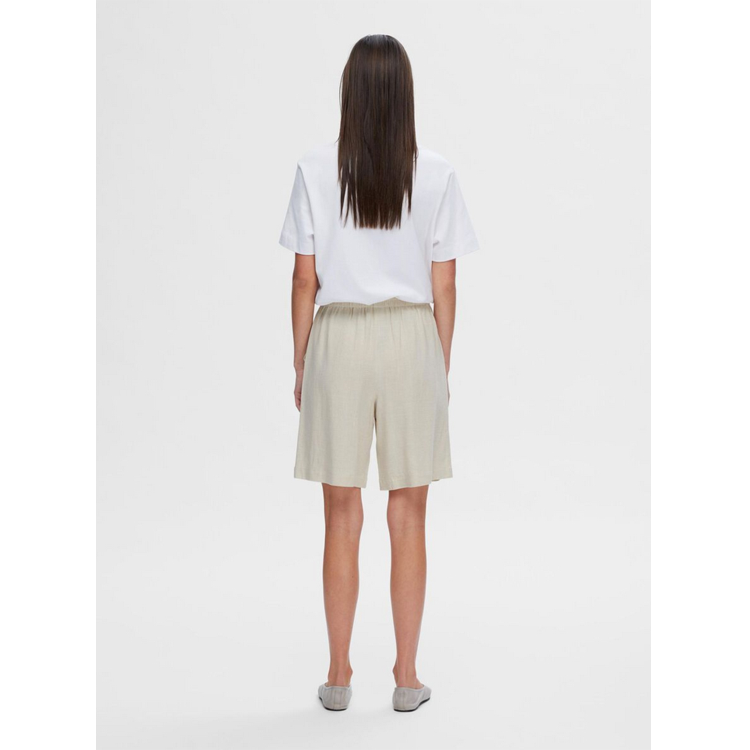 Selected Femme Viva Shorts Sandshell