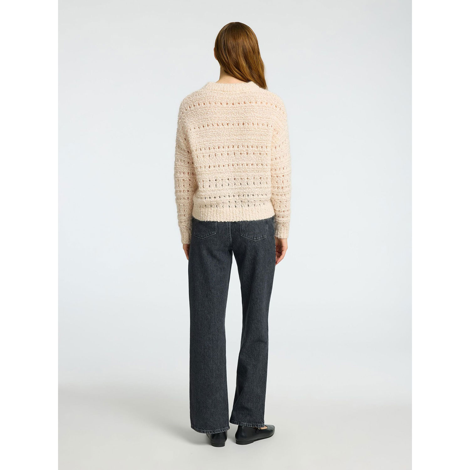 Selected Femme Alfi Strickpullover Birch Melange