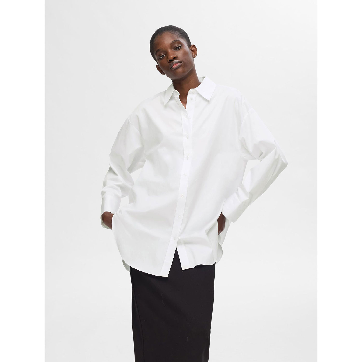 Selected Femme Aura Hemd Bright White