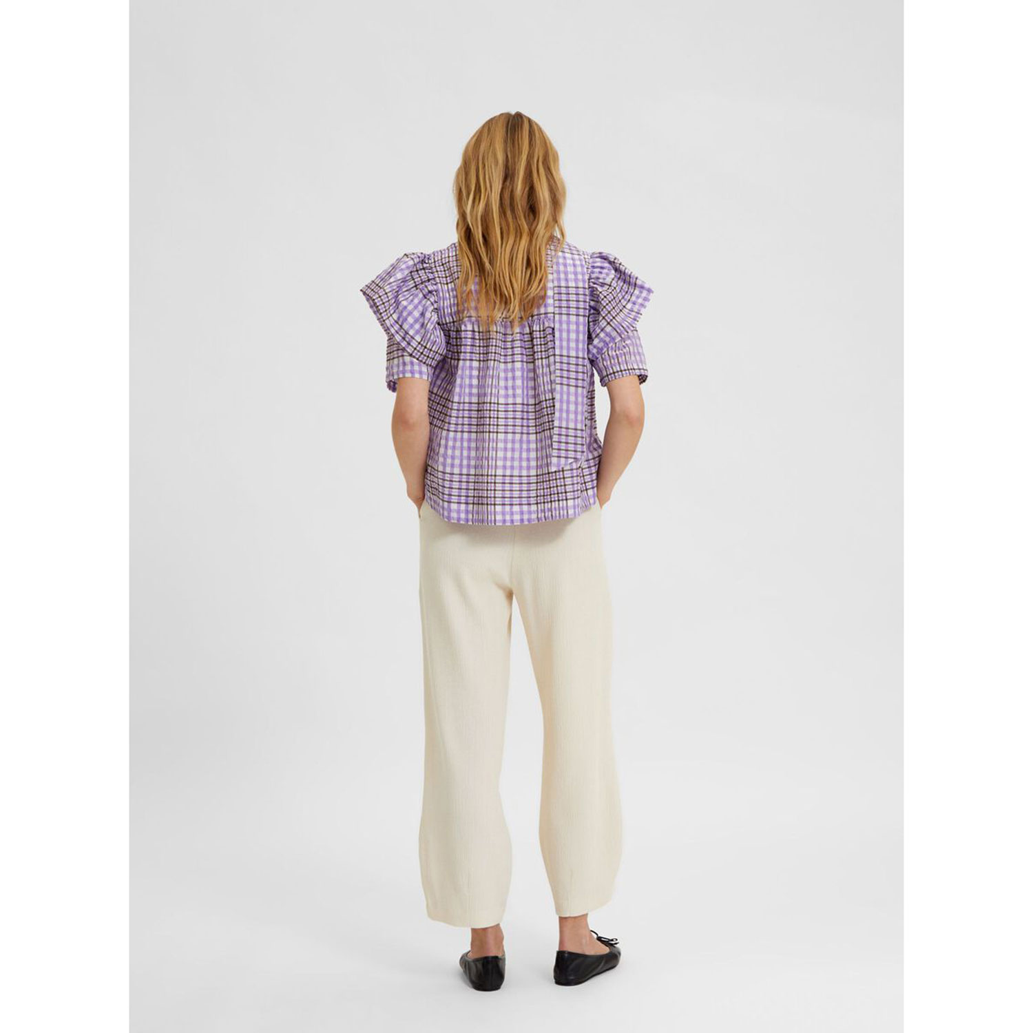 Selected Femme Brianne Hose Barrel Birch