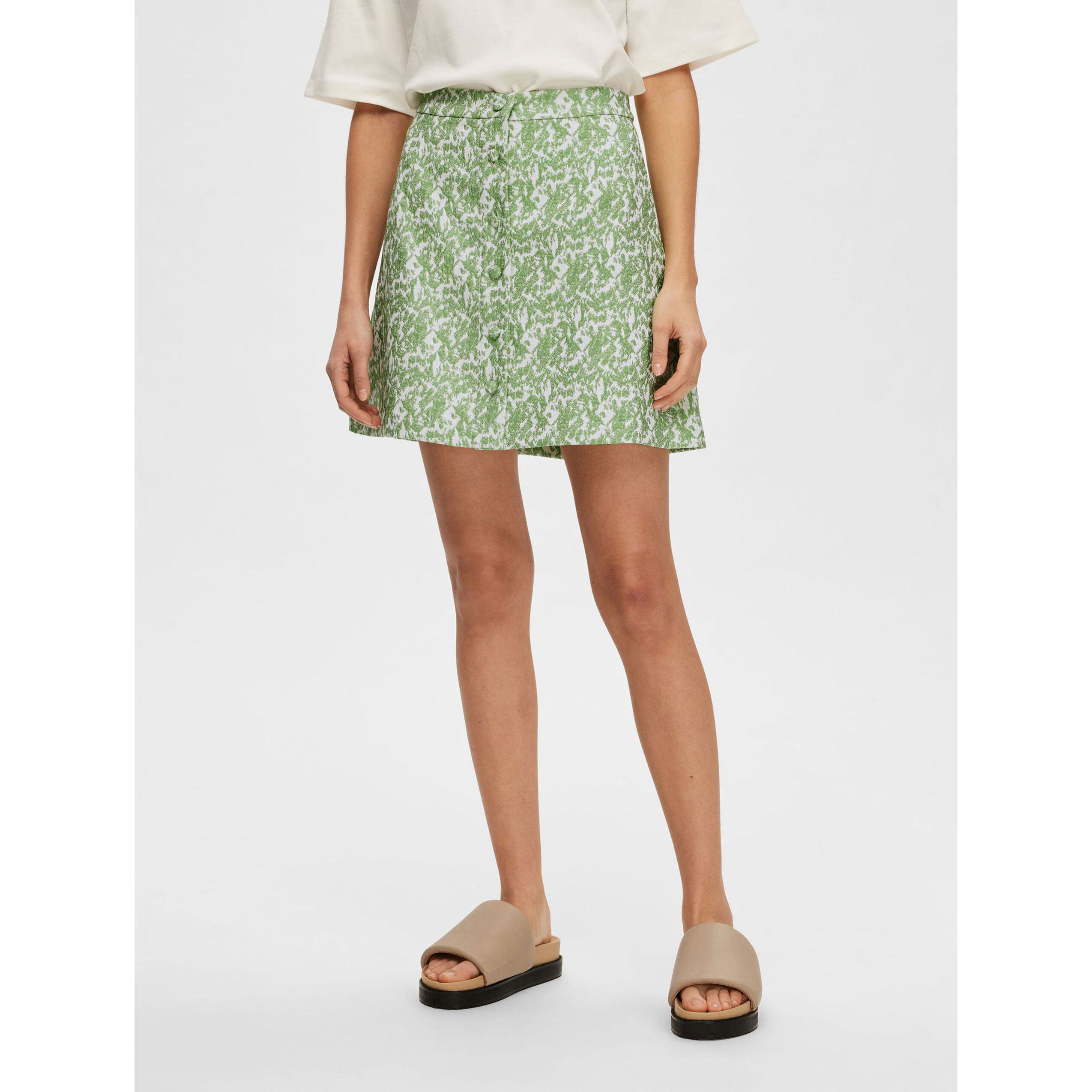 Selected Femme Elea Jupe Absinthe Green