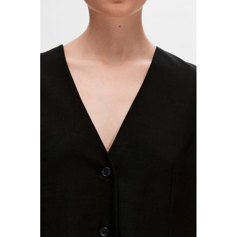 Selected Femme Mika Selected Femme Blazer Schwarz Model Detail vorne