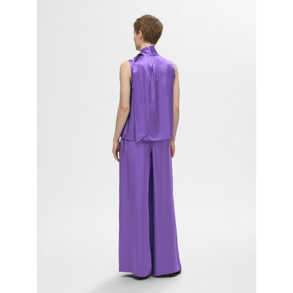 Selected Femme Selene Selected Femme Top Violett Model hinten