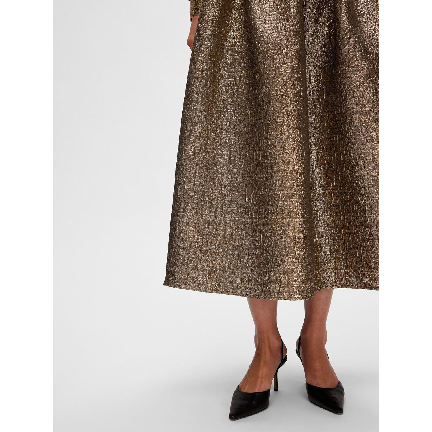 Selected Femme Violet Selected Femme Jupe Gold Detail