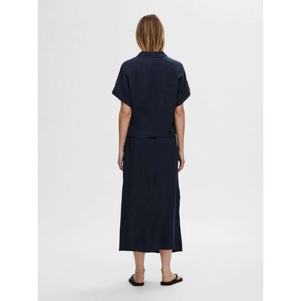 Selected Femme Viva Bluse Dark Sapphire